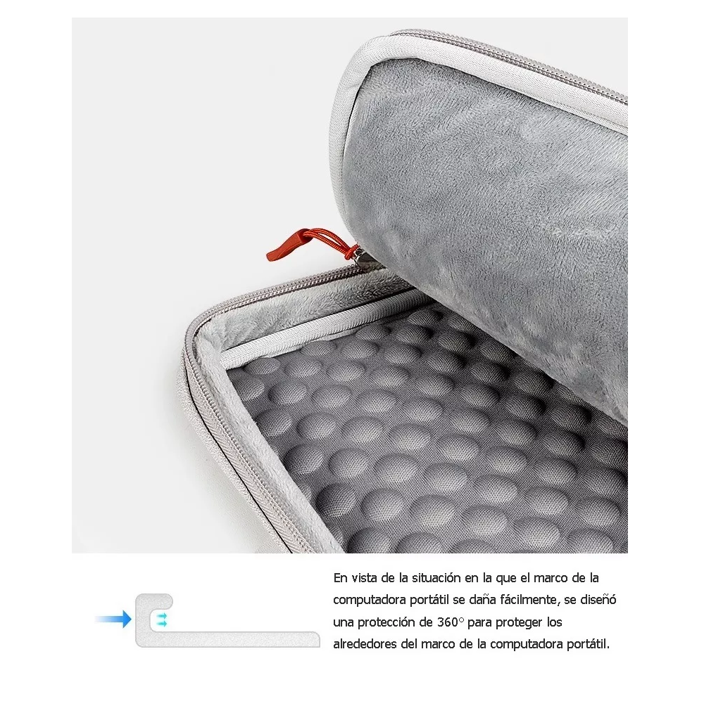 Foto 6 pulgar | Bolsa Protectora Impermeable Lab.g Para Laptop De 15.6 Pulgadas Gris