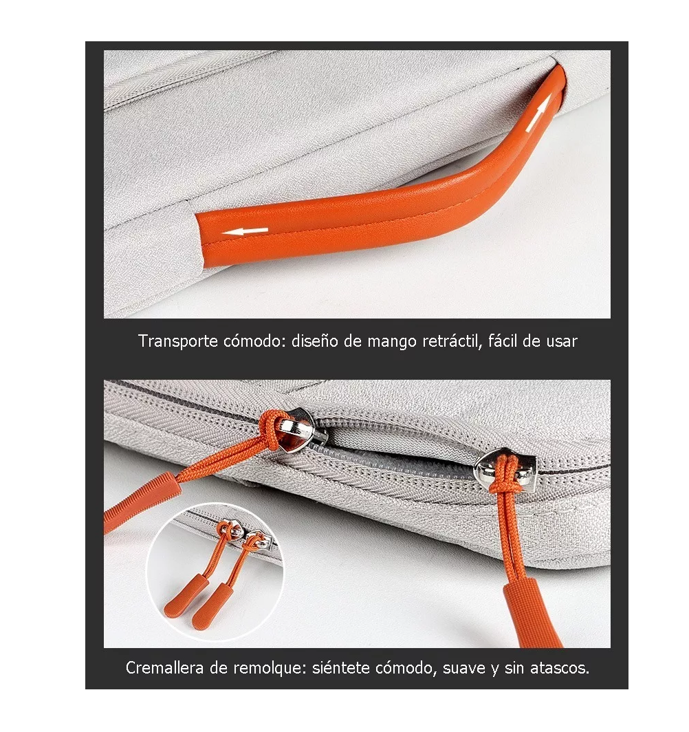 Foto 6 | Bolsa Protectora Impermeable Lab.g Para Laptop De 15.6 Pulgadas Gris