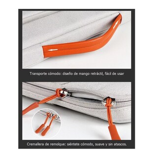 Foto 6 | Bolsa Protectora Impermeable Lab.g Para Laptop De 15.6 Pulgadas Gris