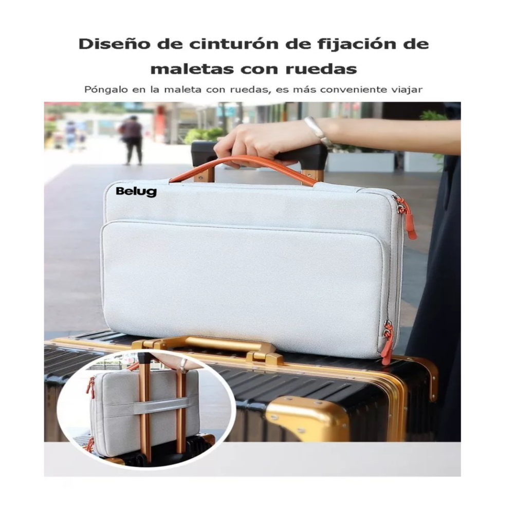 Foto 4 pulgar | Bolsa Protectora Impermeable Para Laptop De 15.6 Pulgadas Gris Belug