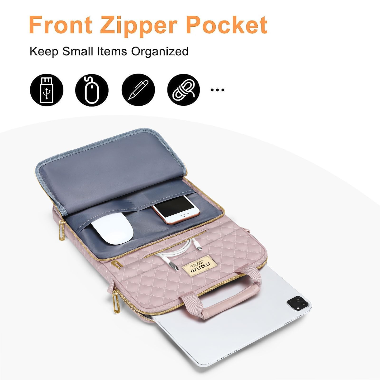 Foto 3 pulgar | Funda Para Tableta Mosiso Para Ipad Air/pro 11, Galaxy Tab 11, Rosa - Venta Internacional.