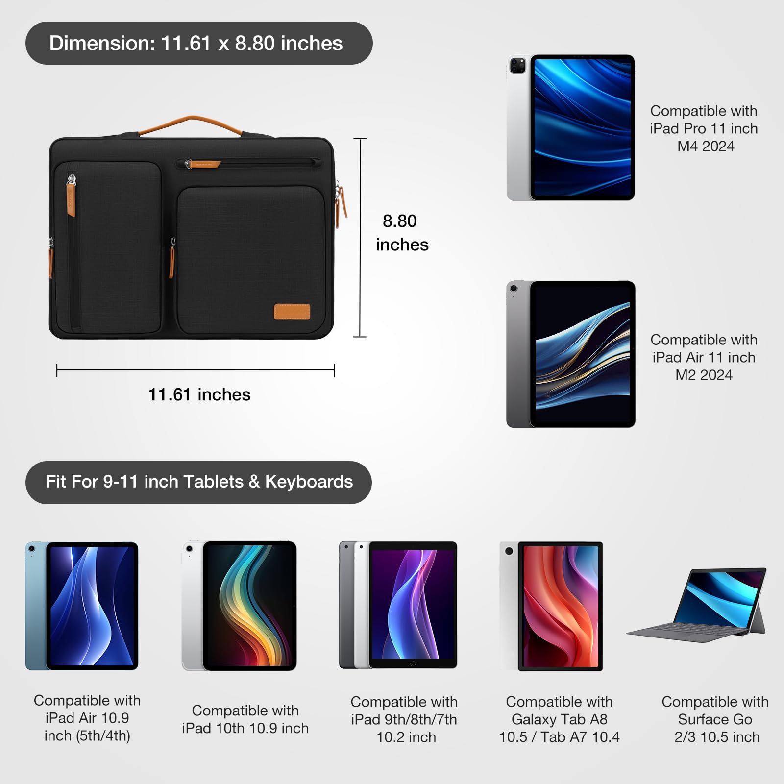 Foto 3 pulgar | Funda Para Tableta Mosiso Para Ipad A16 2025, Ipad Air 11 - Venta Internacional.