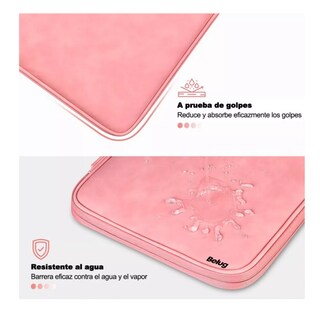 Foto 4 | Funda Para Laptop Impermeable Maletín Tableta 13 Pulgadas, Belug Rosa