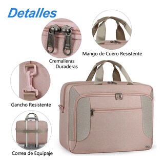 Foto 2 | Impermeable Bolsa Maletín Para Laptop Eo Safe Imports Esi-18664 Rosa