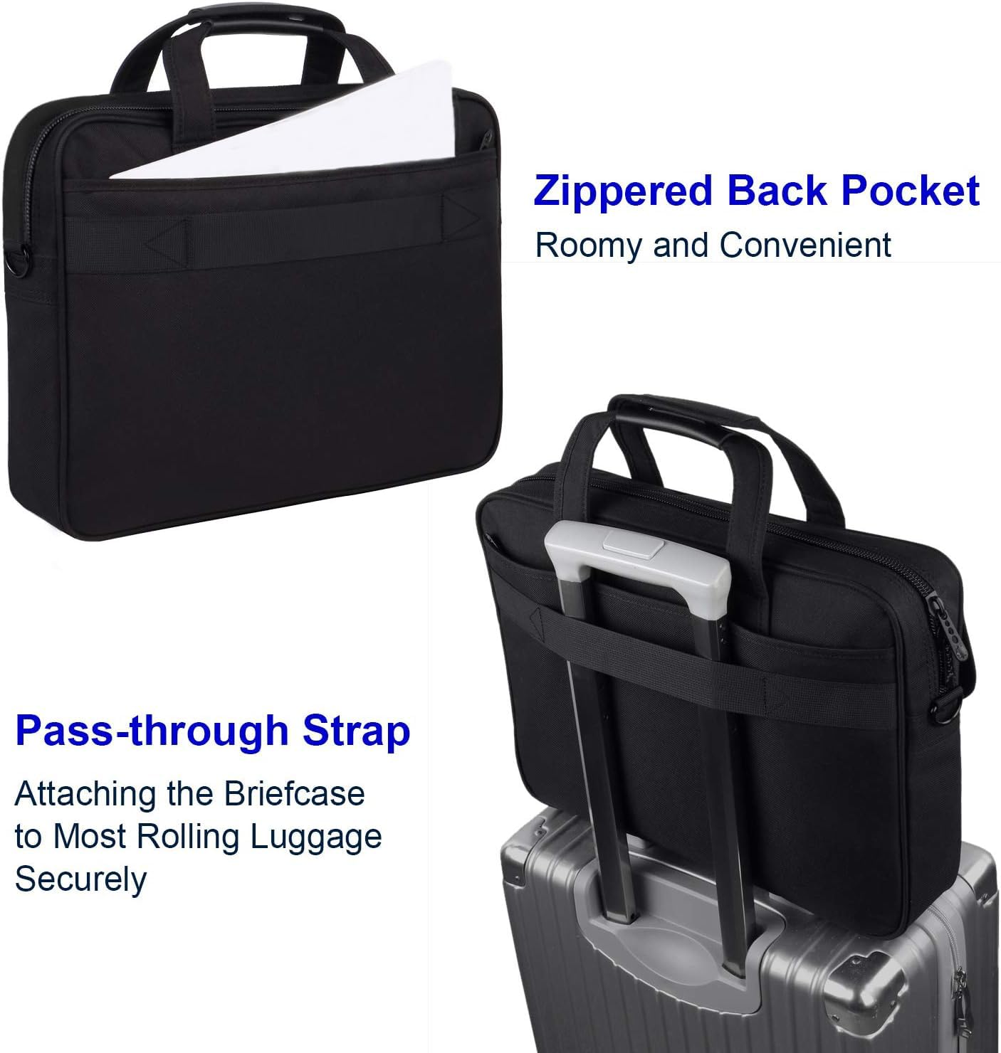 Foto 5 pulgar | Maletín Taygeer Para Portátil, 15,6 Pulgadas, Resistente Al Agua, Para Hombres/mujeres, Color Negro - Venta Internac