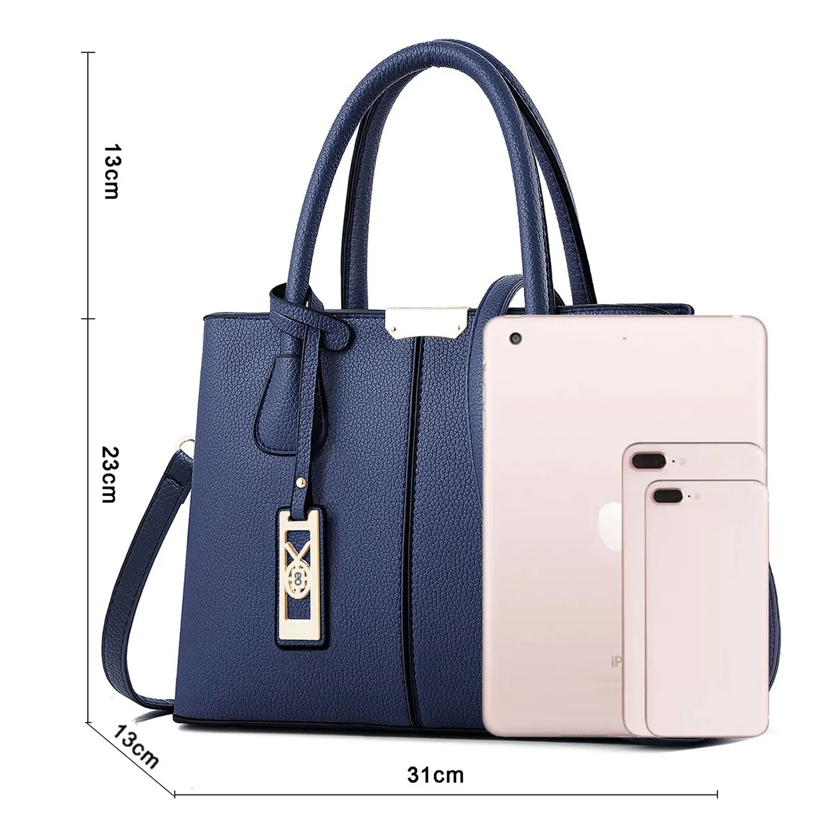 Foto 2 | Bolso Elegante Dama Porta Laptop, Impermeable Eo Safe Imports Esi-19111 Azul