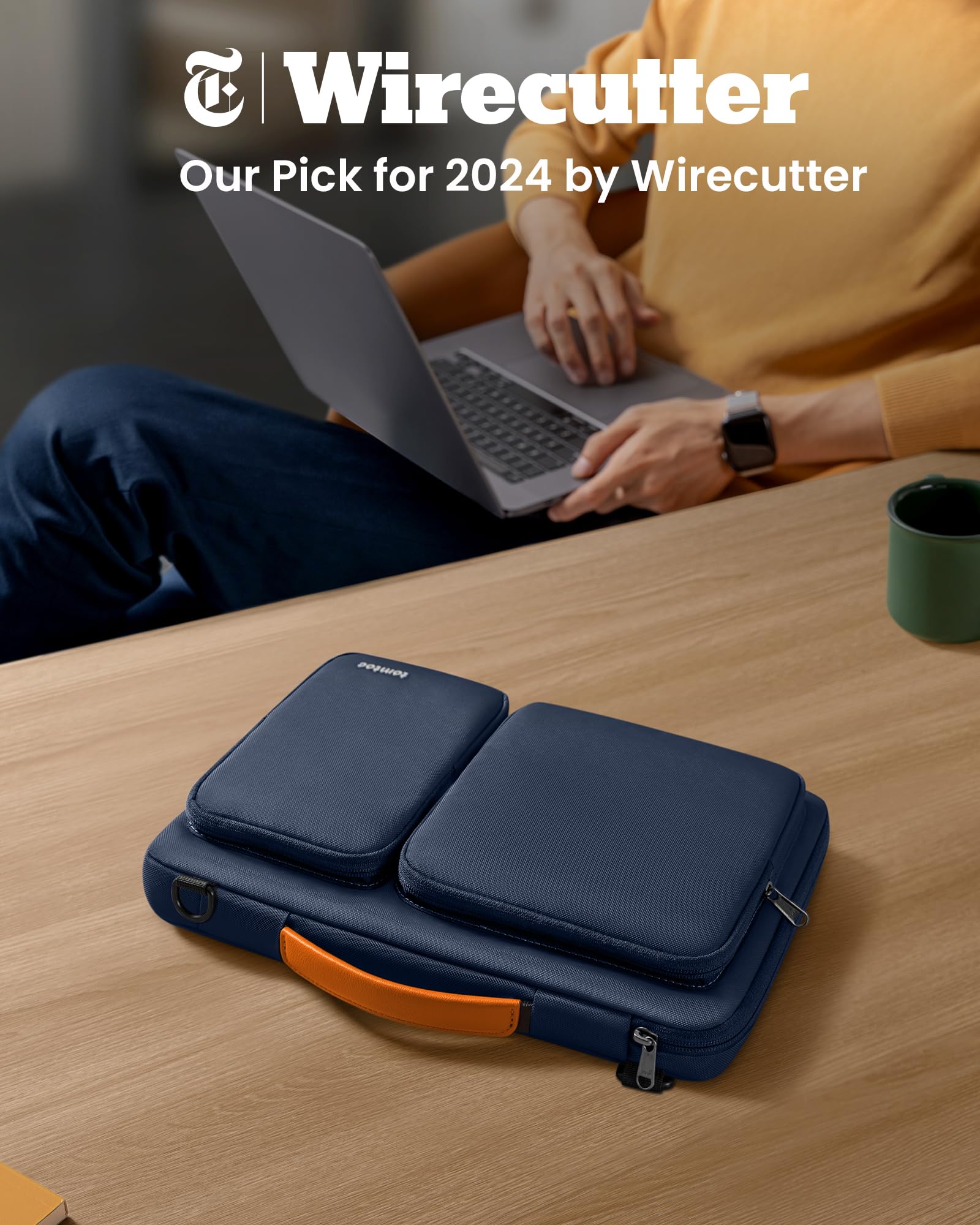 Foto 2 | Bandolera Para Portátil Tomtoc, Protección 360°, 15.6 Pulgadas, Con Funda - Venta Internacional.