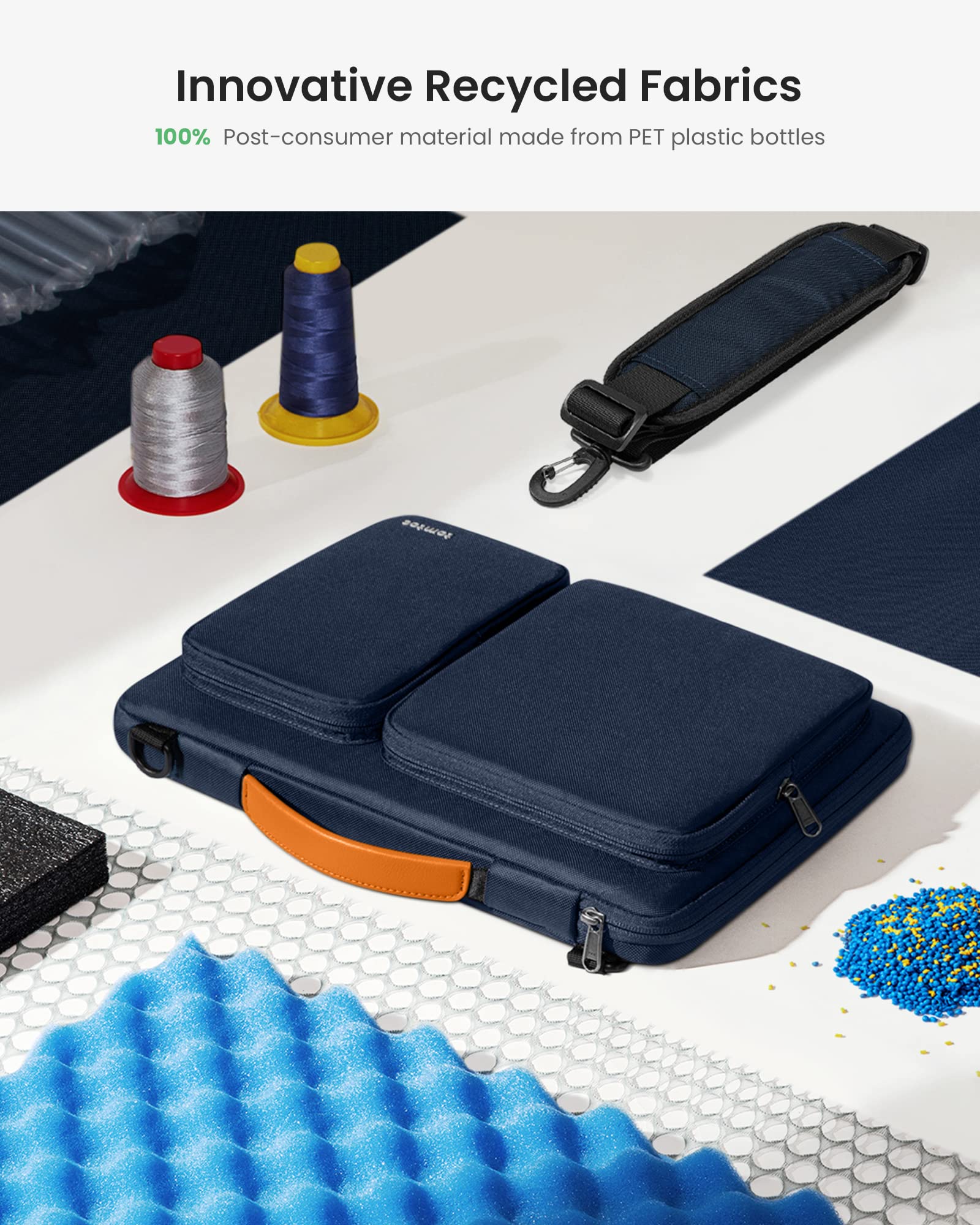 Foto 7 pulgar | Bandolera Para Portátil Tomtoc, Protección 360°, 15.6 Pulgadas, Con Funda - Venta Internacional.