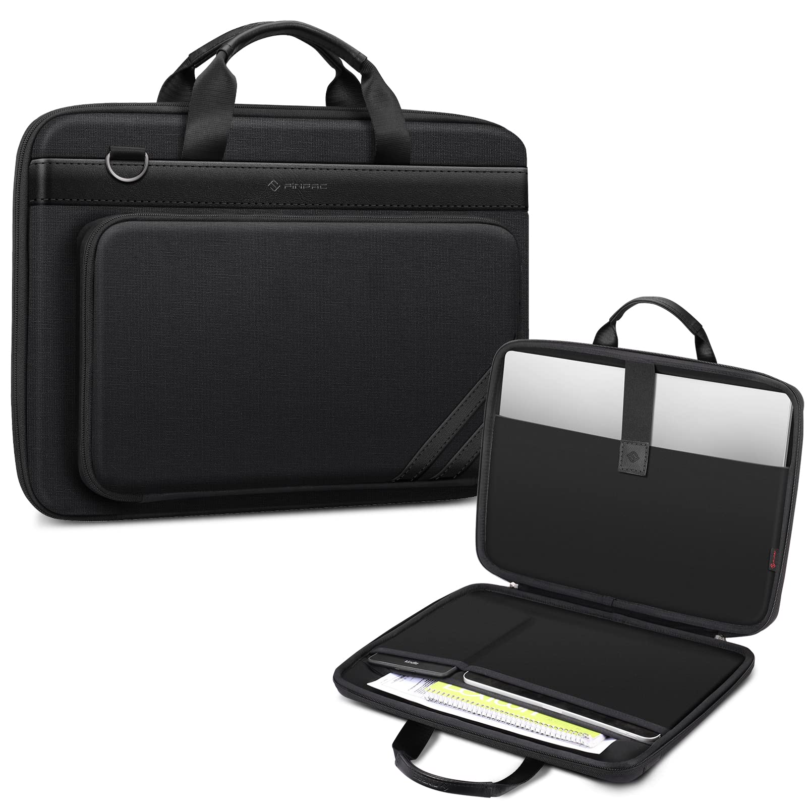 Foto 2 pulgar | Funda Para Portátil Finpac De 15,6 Pulgadas Con Bolsillo Para Tableta, Negra - Venta Internacional.
