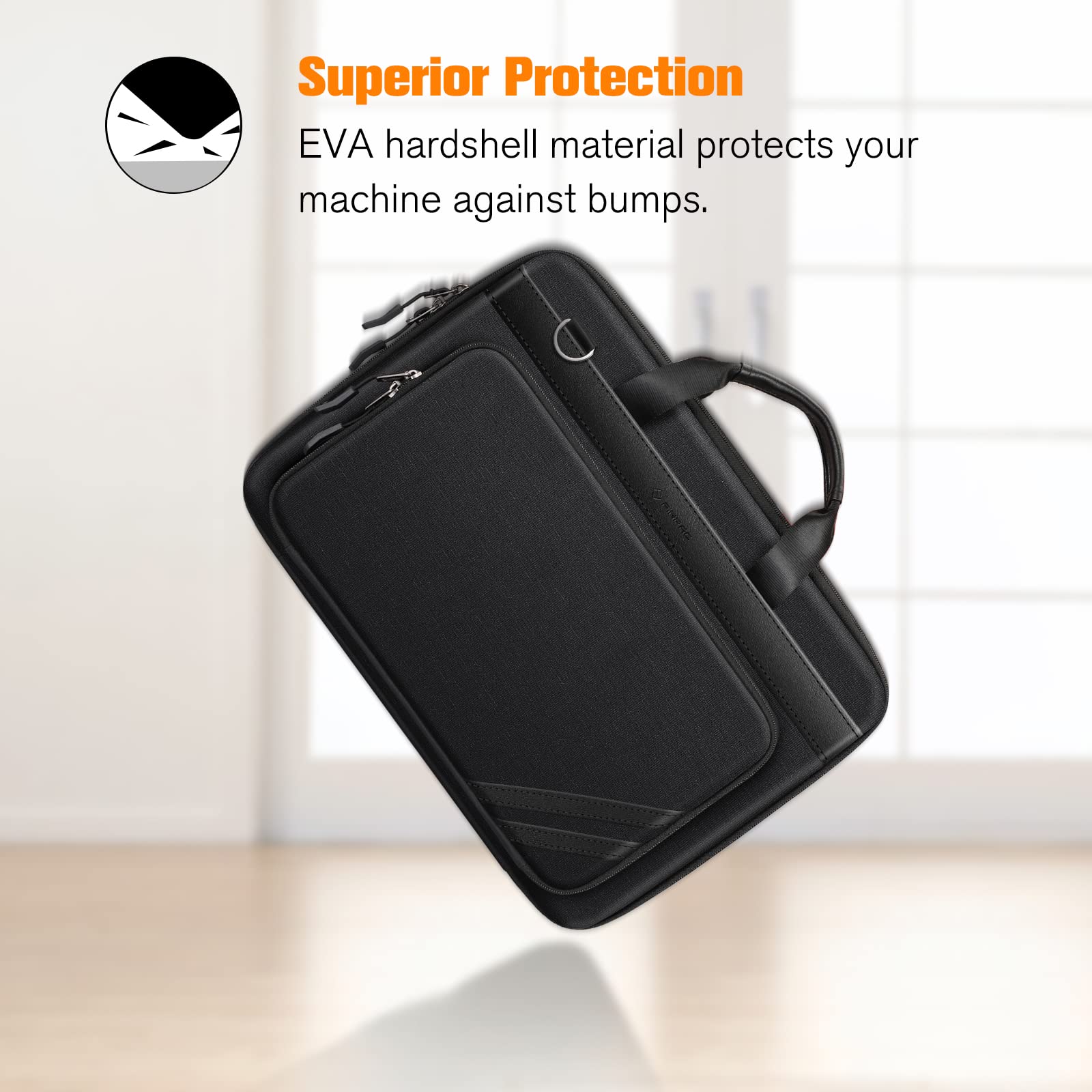 Foto 7 pulgar | Funda Para Portátil Finpac De 15,6 Pulgadas Con Bolsillo Para Tableta, Negra - Venta Internacional.