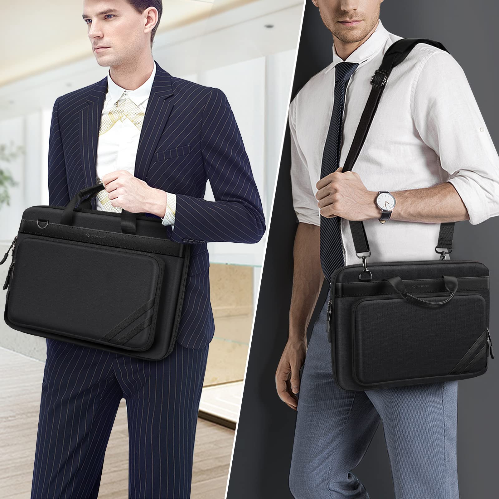 Foto 8 pulgar | Funda Para Portátil Finpac De 15,6 Pulgadas Con Bolsillo Para Tableta, Negra - Venta Internacional.