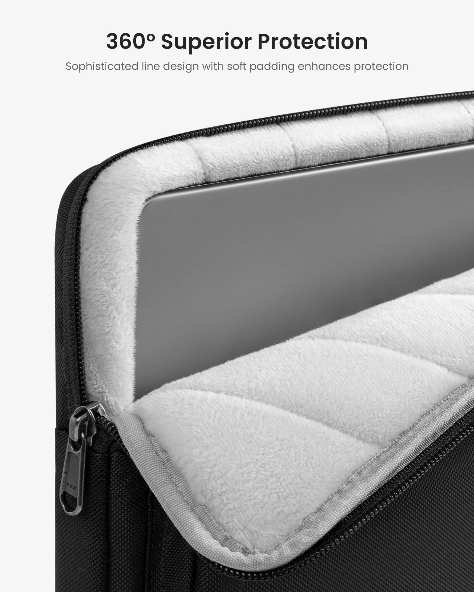 Foto 5 | Maletín para Laptop tomtoc Protección 360° 15.6 Pulgadas Negro - Venta Internacional