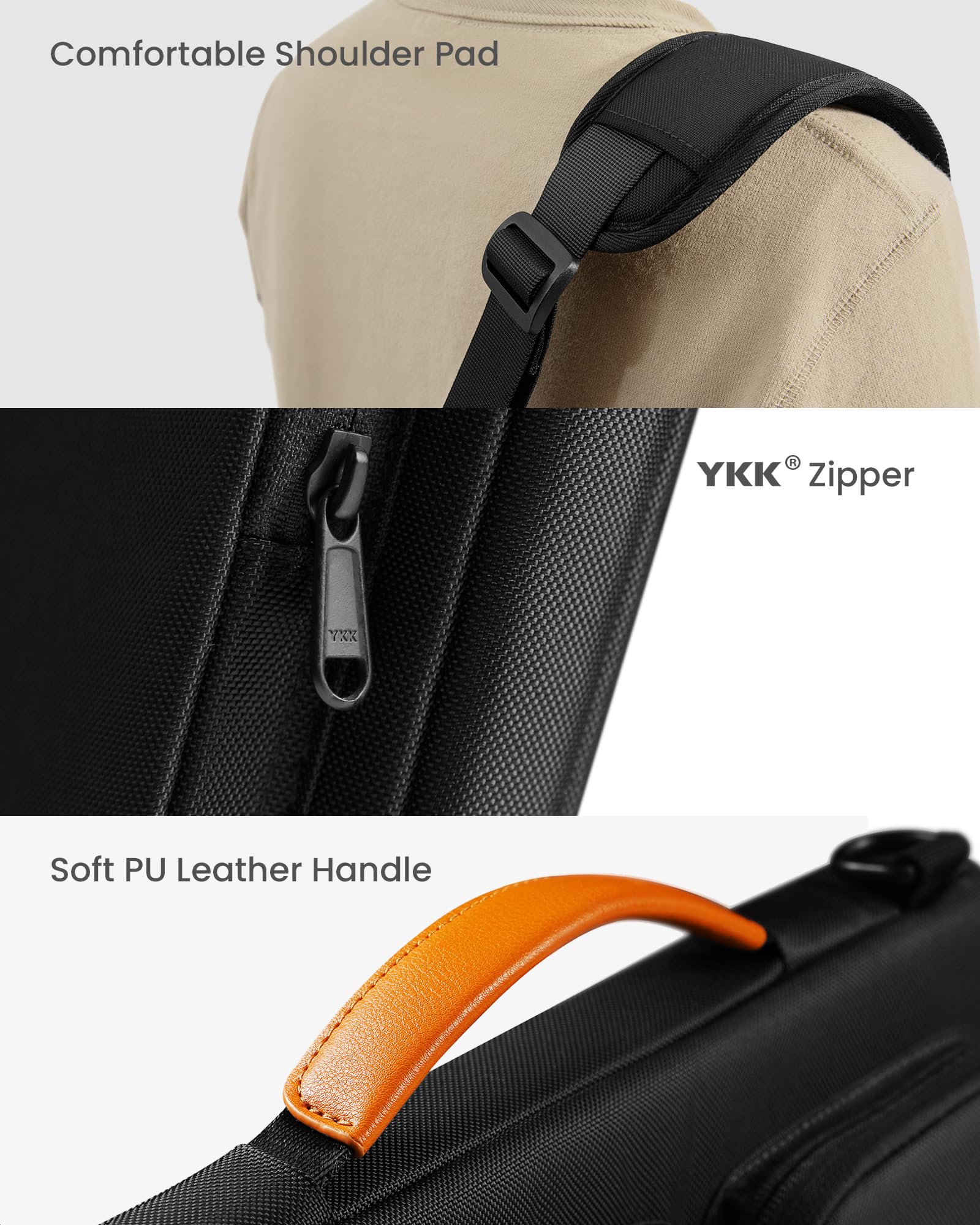 Foto 8 pulgar | Maletín para Laptop tomtoc Protección 360° 15.6 Pulgadas Negro - Venta Internacional