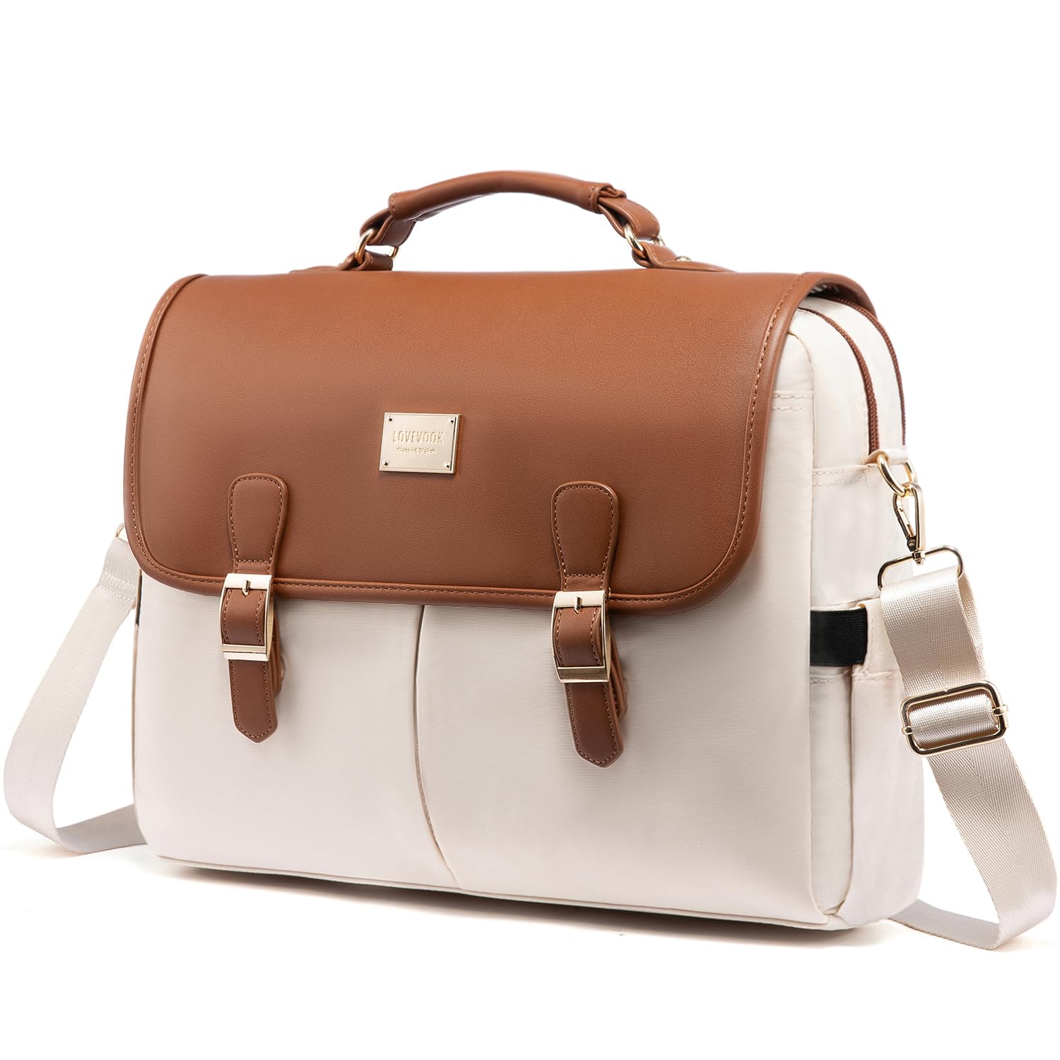 Foto 1 | Bolsa Para Portátil Lovevook Para Mujer De 15.6 Pulgadas, Marrón Y Beige - Venta Internacional.