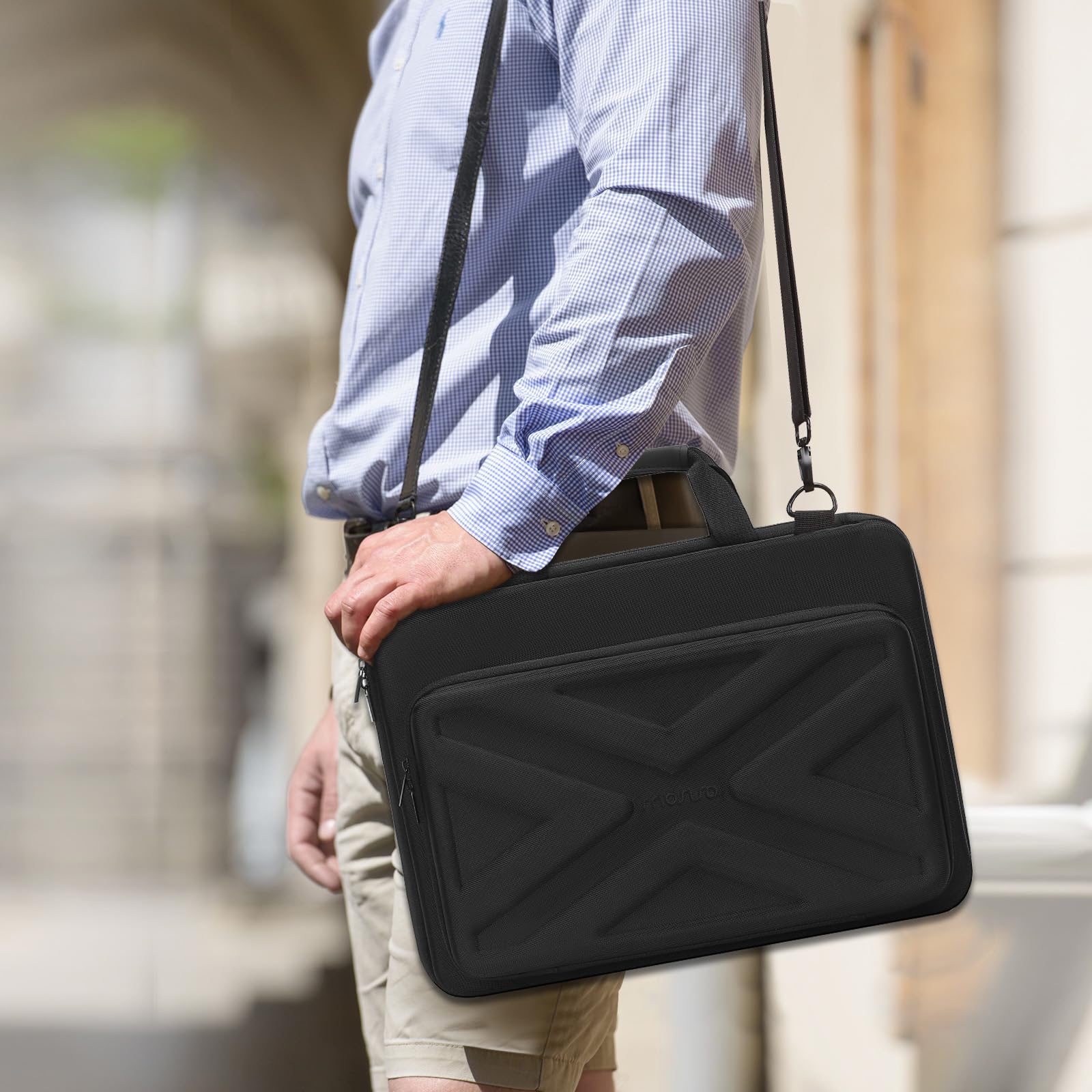 Foto 5 | Funda Rígida Mosiso Para Portátil Macbook De 15 A 15,6 Pulgadas, Color Negro - Venta Internacional.