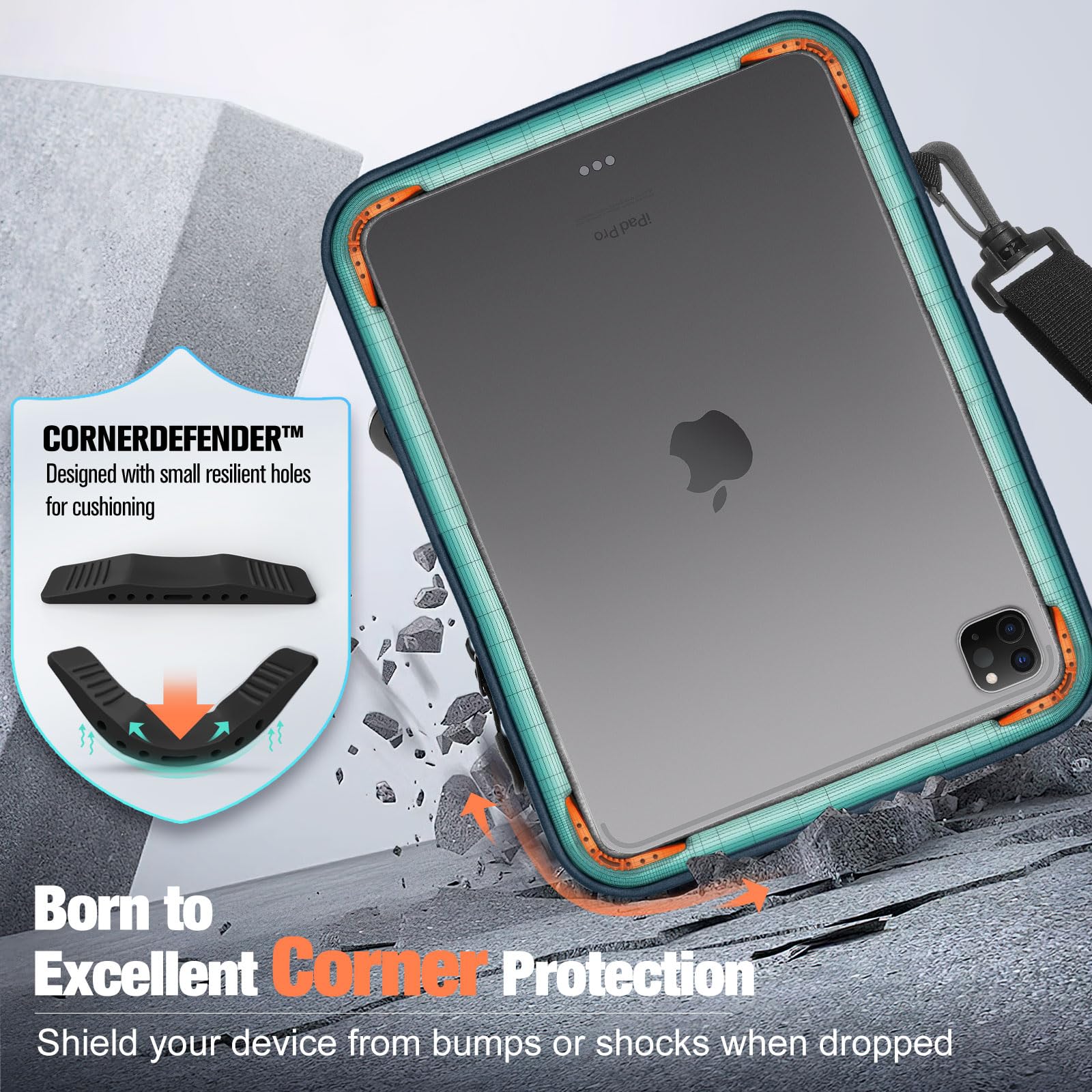 Foto 3 | Funda Para Tablet Moko De 12,9 Pulgadas Para Ipad Pro/air Y Galaxy - Venta Internacional.