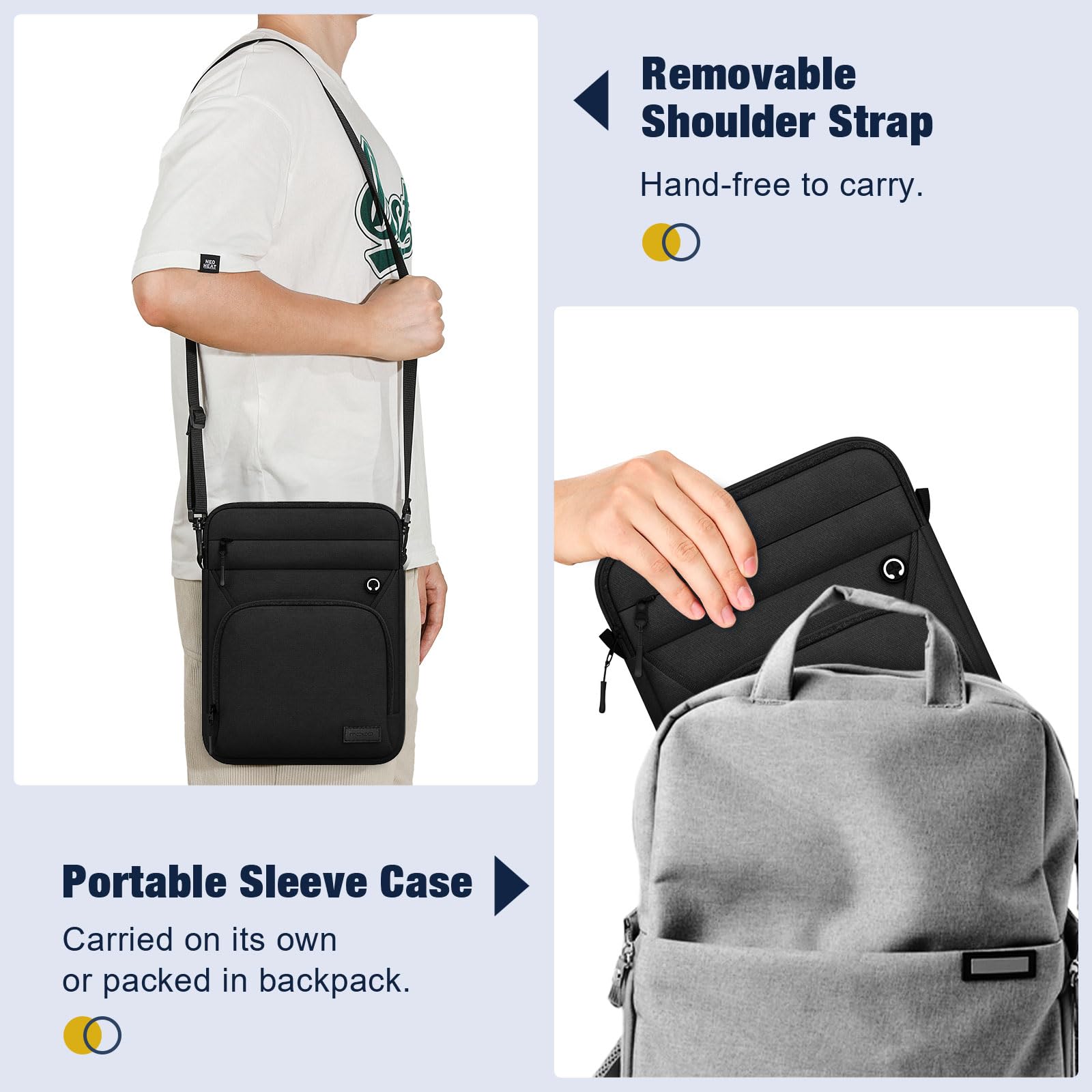 Foto 8 pulgar | Funda Para Tablet Moko De 12,9 Pulgadas Para Ipad Pro/air Y Galaxy - Venta Internacional.