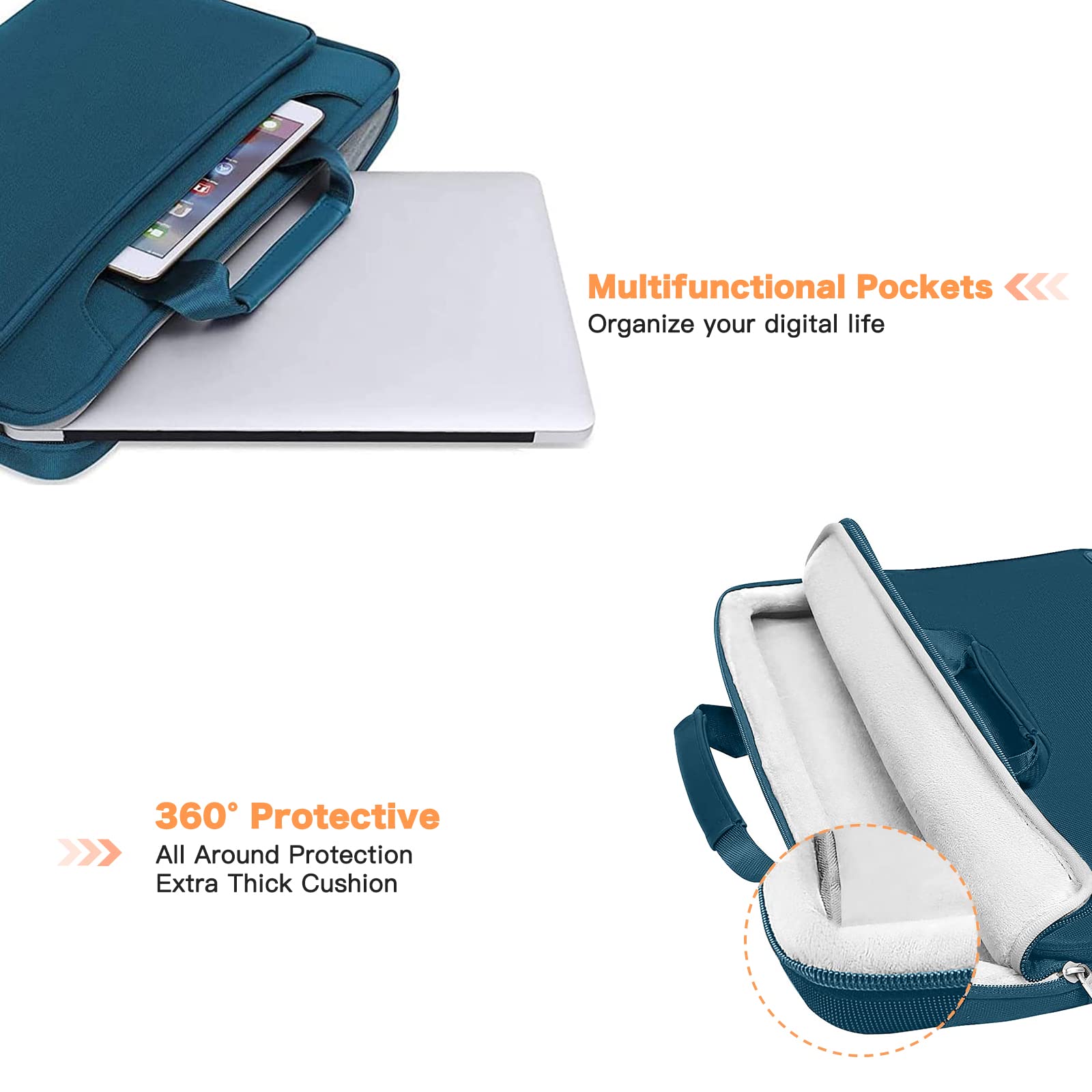 Foto 3 pulgar | Bolsa De Hombro Para Portátil Mosiso 360 Protective 15-15.6 Pulgadas - Venta Internacional.