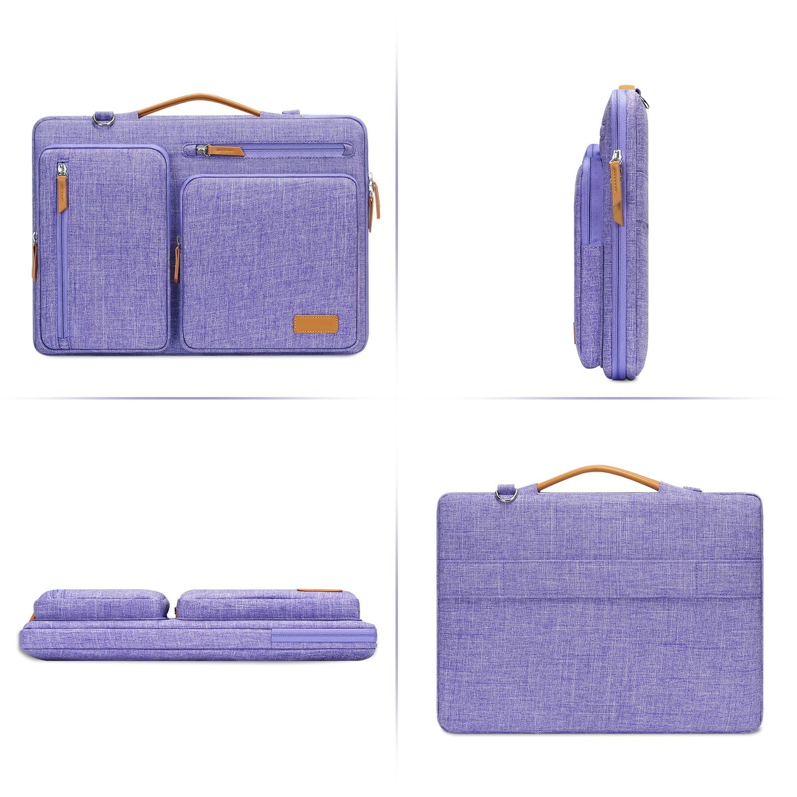 Foto 5 | Bandolera Para Portátil Mosiso 360 Protective De 15 A 15,6 Pulgadas, Color Morado - Venta Internacional.