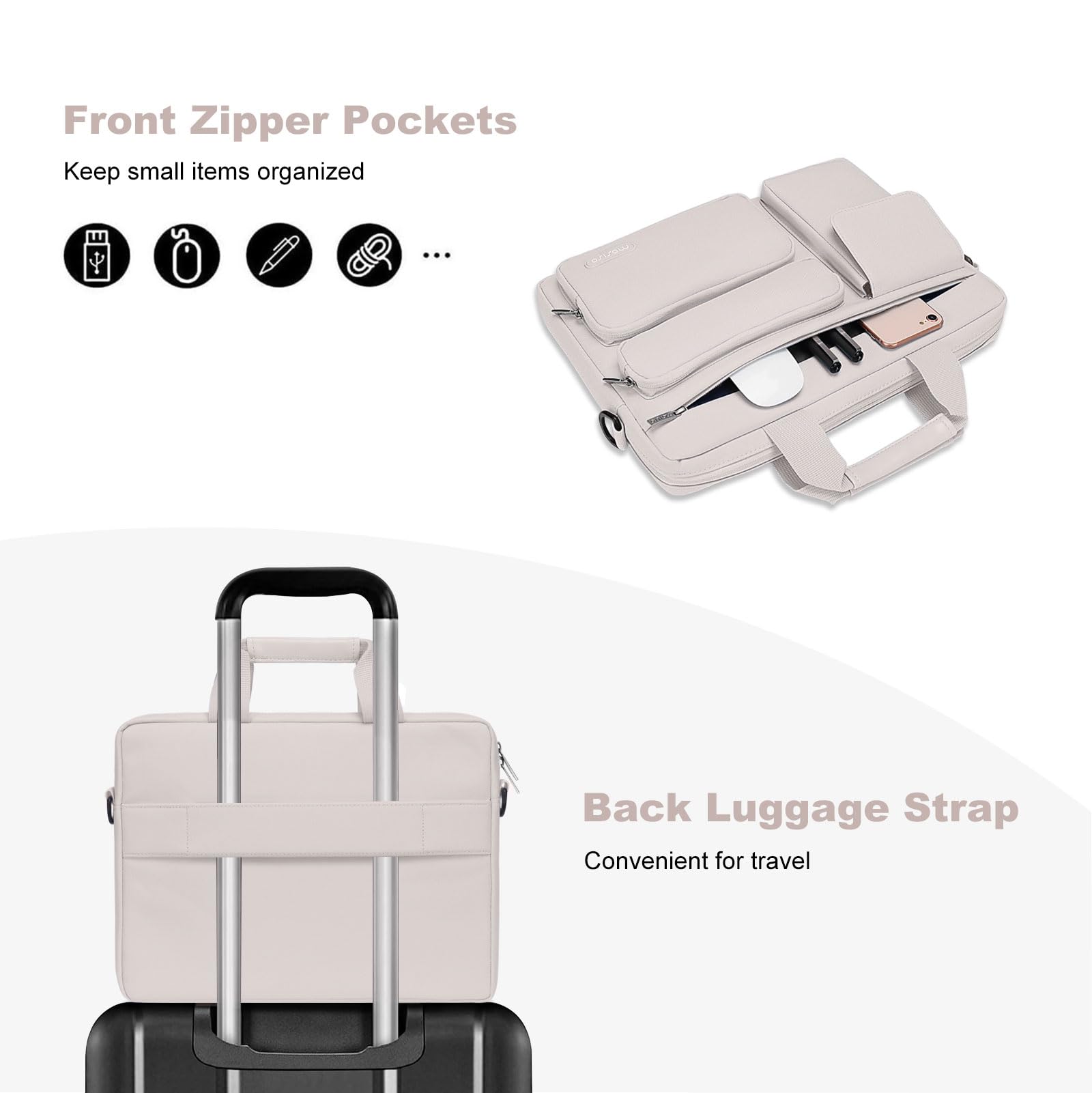 Foto 2 | Bandolera Mosiso Para Portátil De 15.6 Pulgadas Para Macbook Pro 16 - Venta Internacional.