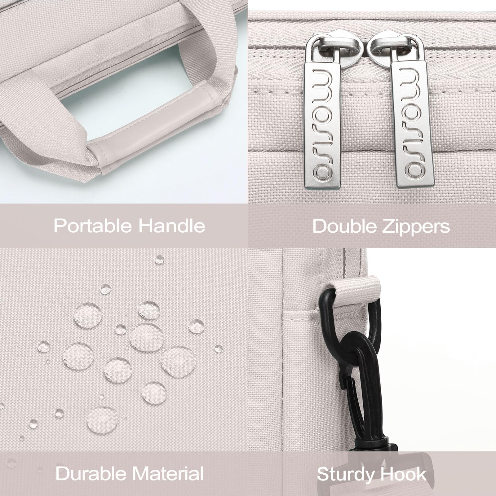 Foto 4 | Bandolera Mosiso Para Portátil De 15.6 Pulgadas Para Macbook Pro 16 - Venta Internacional.