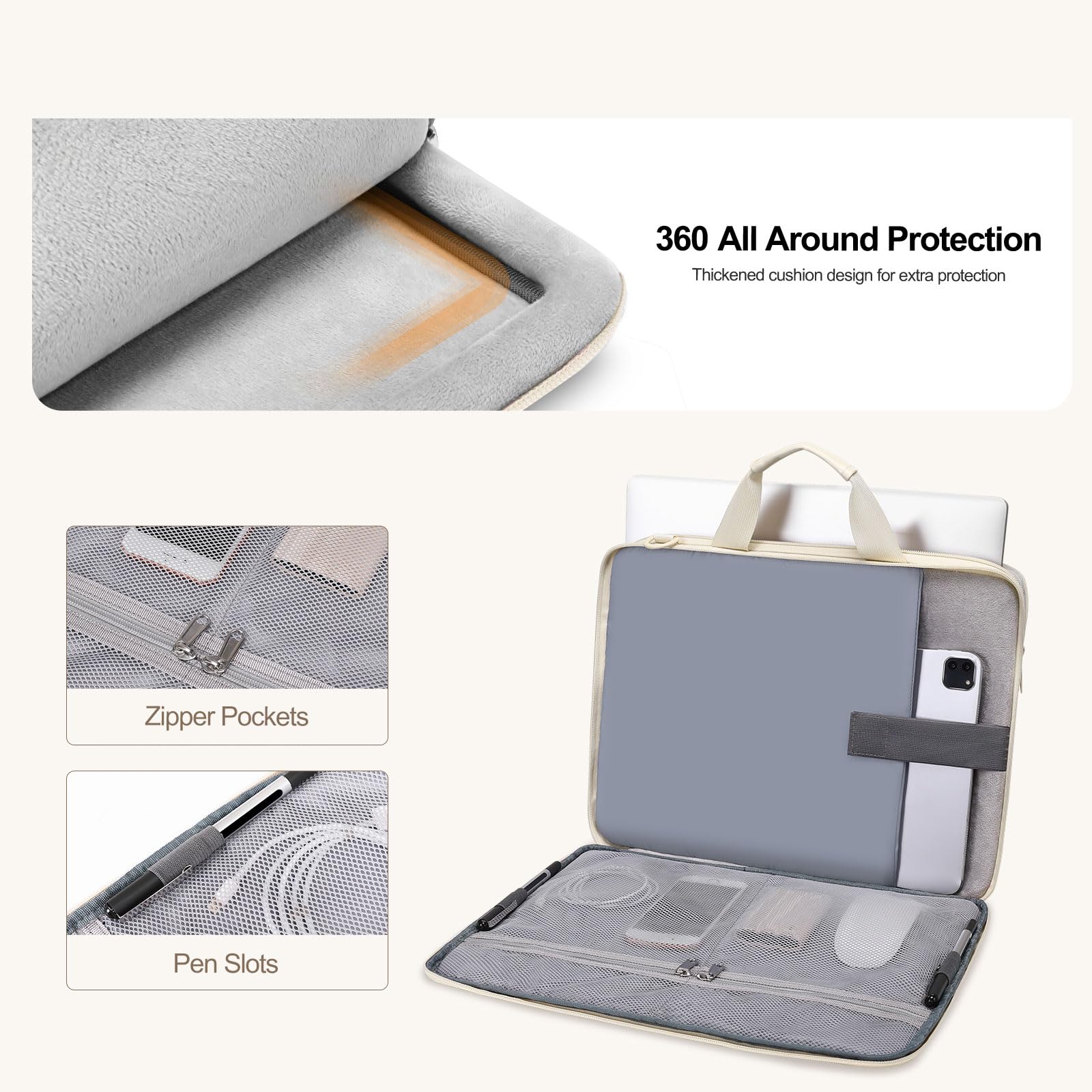 Foto 2 | Bolsa De Hombro Para Portátil Mosiso 360 Protective 15-15.6 Pulgadas - Venta Internacional.