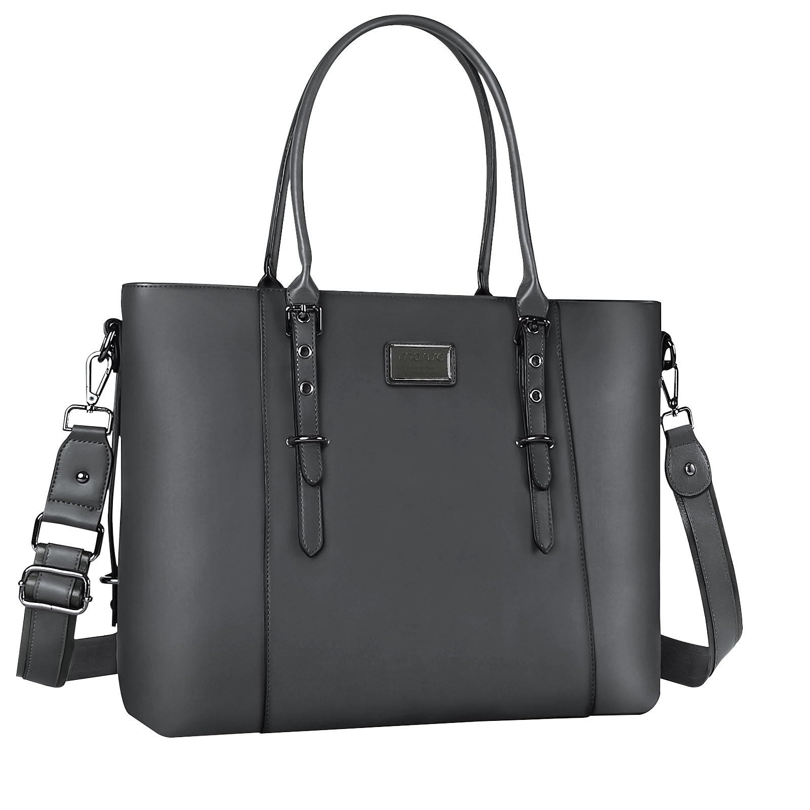 Foto 1 | Bolsa Mosiso Para Portátil, Piel Sintética, Impermeable, 15-16 Pulgadas, Gris - Venta Internacional.