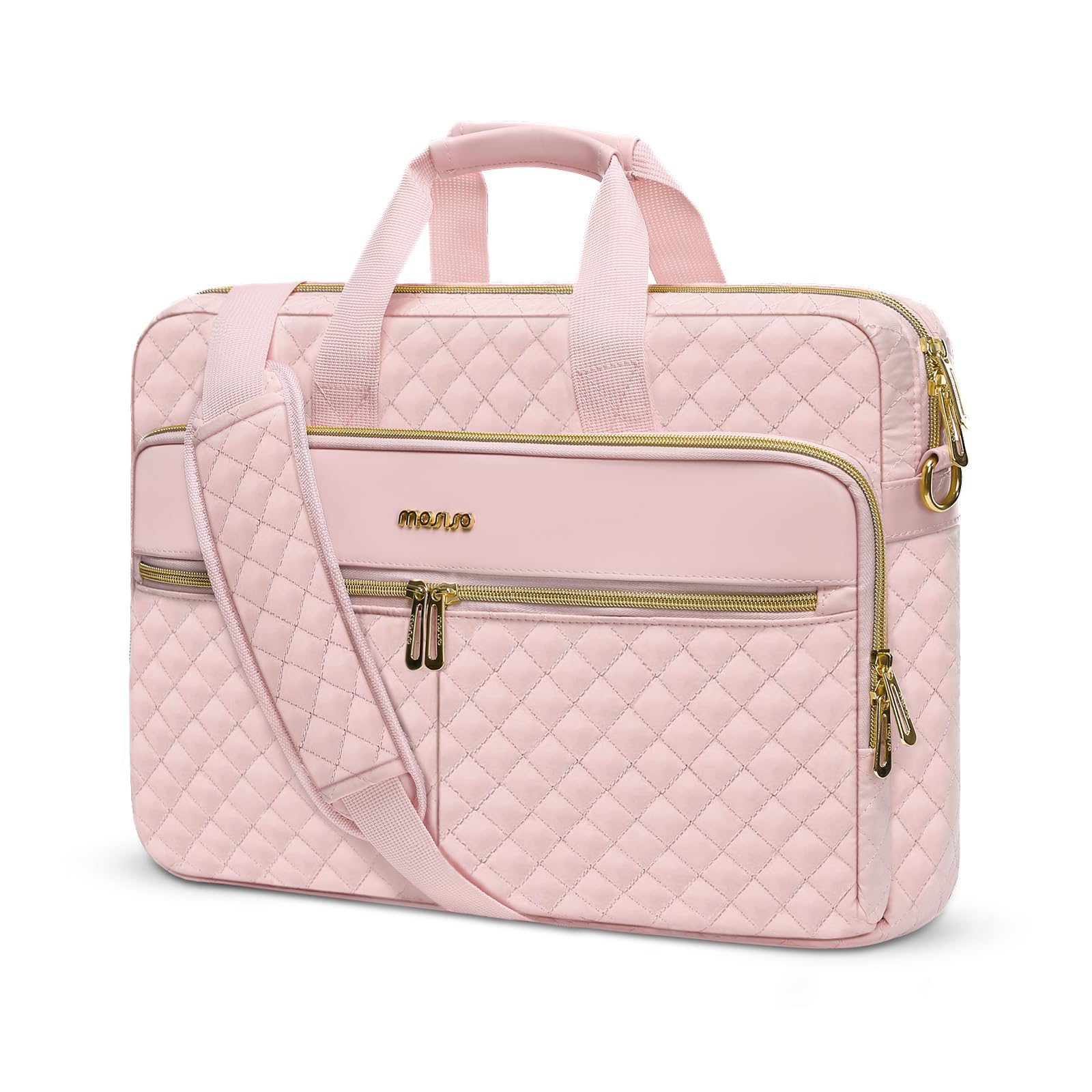 Foto 1 | Funda Para Portátil Mosiso De 15-15,6 Pulgadas, Cuadrada, Acolchada, Rosa - Venta Internacional.