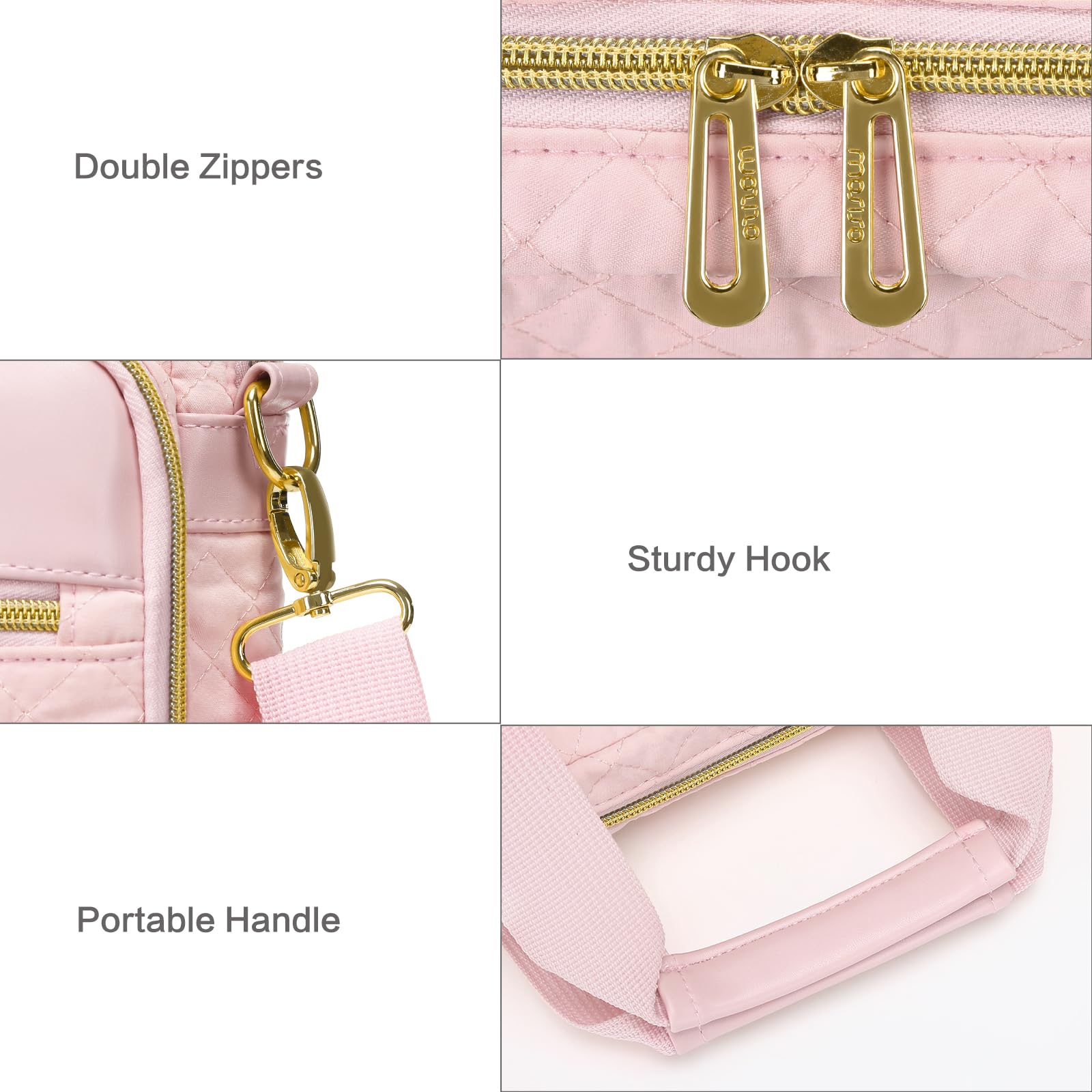 Foto 2 | Funda Para Portátil Mosiso De 15-15,6 Pulgadas, Cuadrada, Acolchada, Rosa - Venta Internacional.