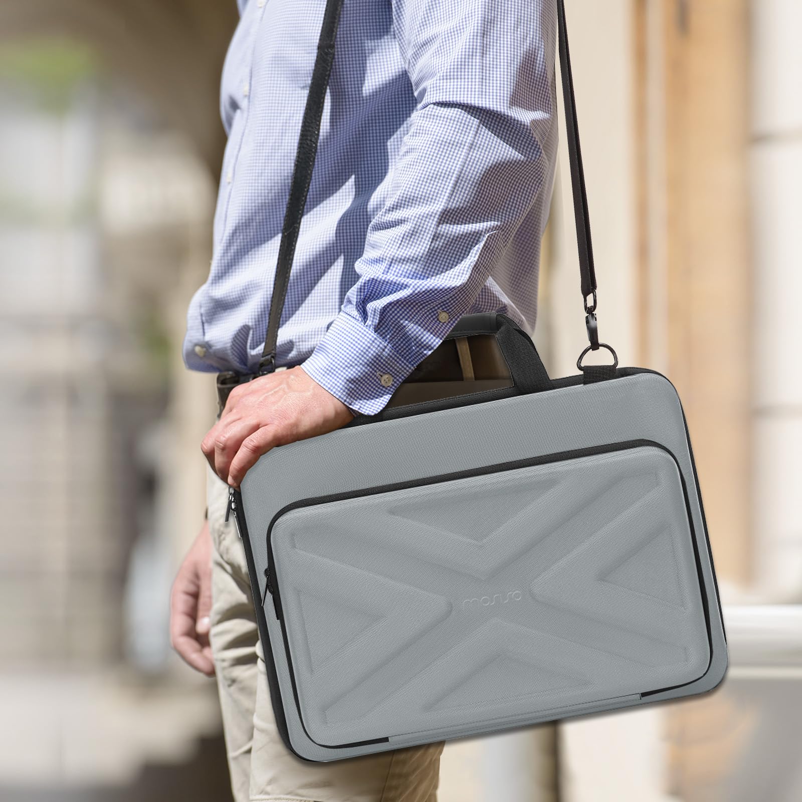 Foto 5 | Funda Rígida Mosiso Para Portátil Macbook De 15 A 15,6 Pulgadas, Color Gris - Venta Internacional.