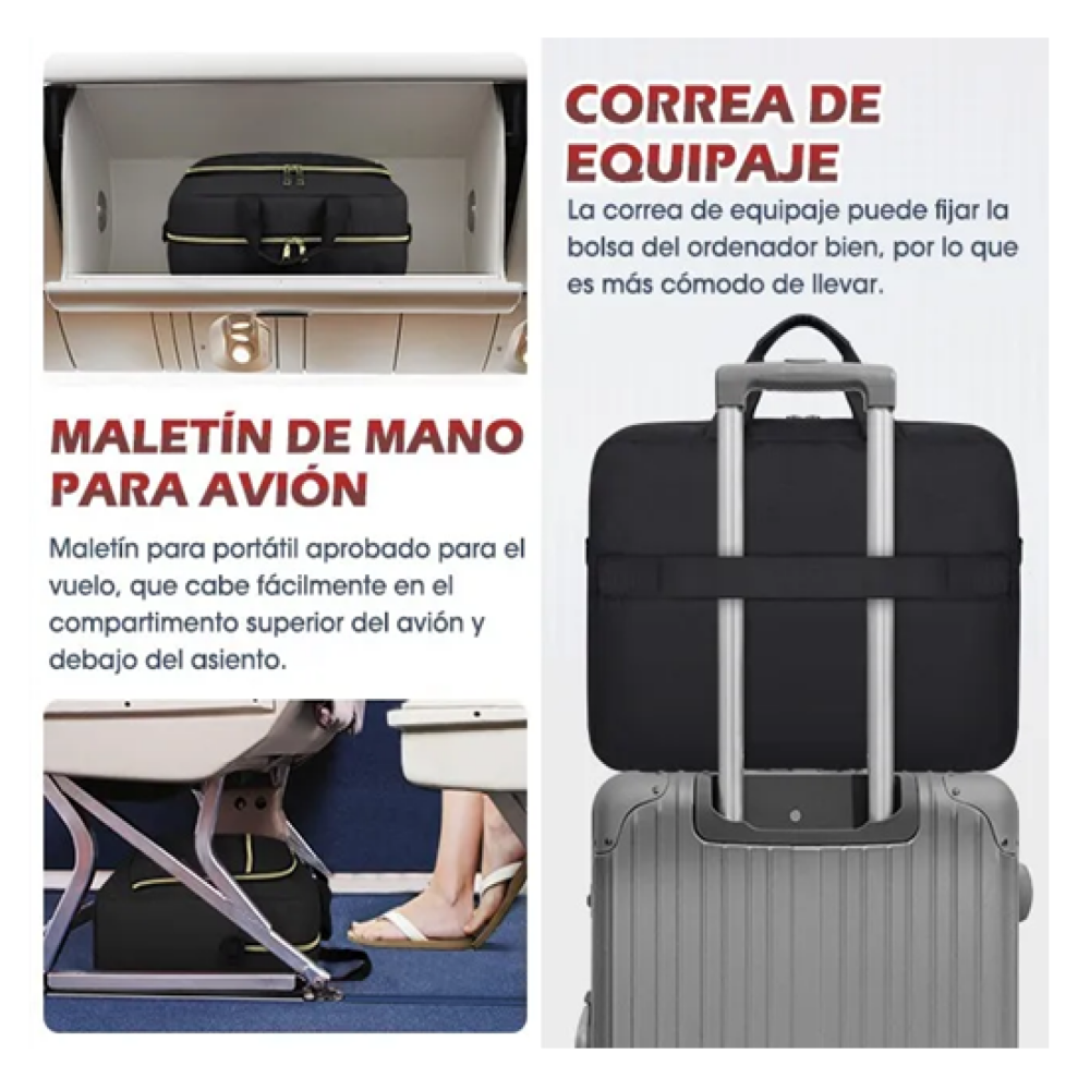 Foto 4 | Maletín Para Laptop 17.3inch Impermeable Lab.g , Negro