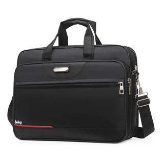 Foto 1 | Ejecutivo Crossbody Portafolio Maletín Para Laptop Belug, Negro Línea Roja