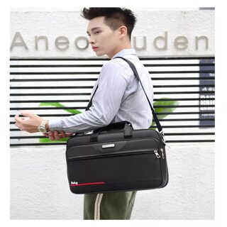Foto 2 | Ejecutivo Crossbody Portafolio Maletín Para Laptop Belug, Negro Línea Roja