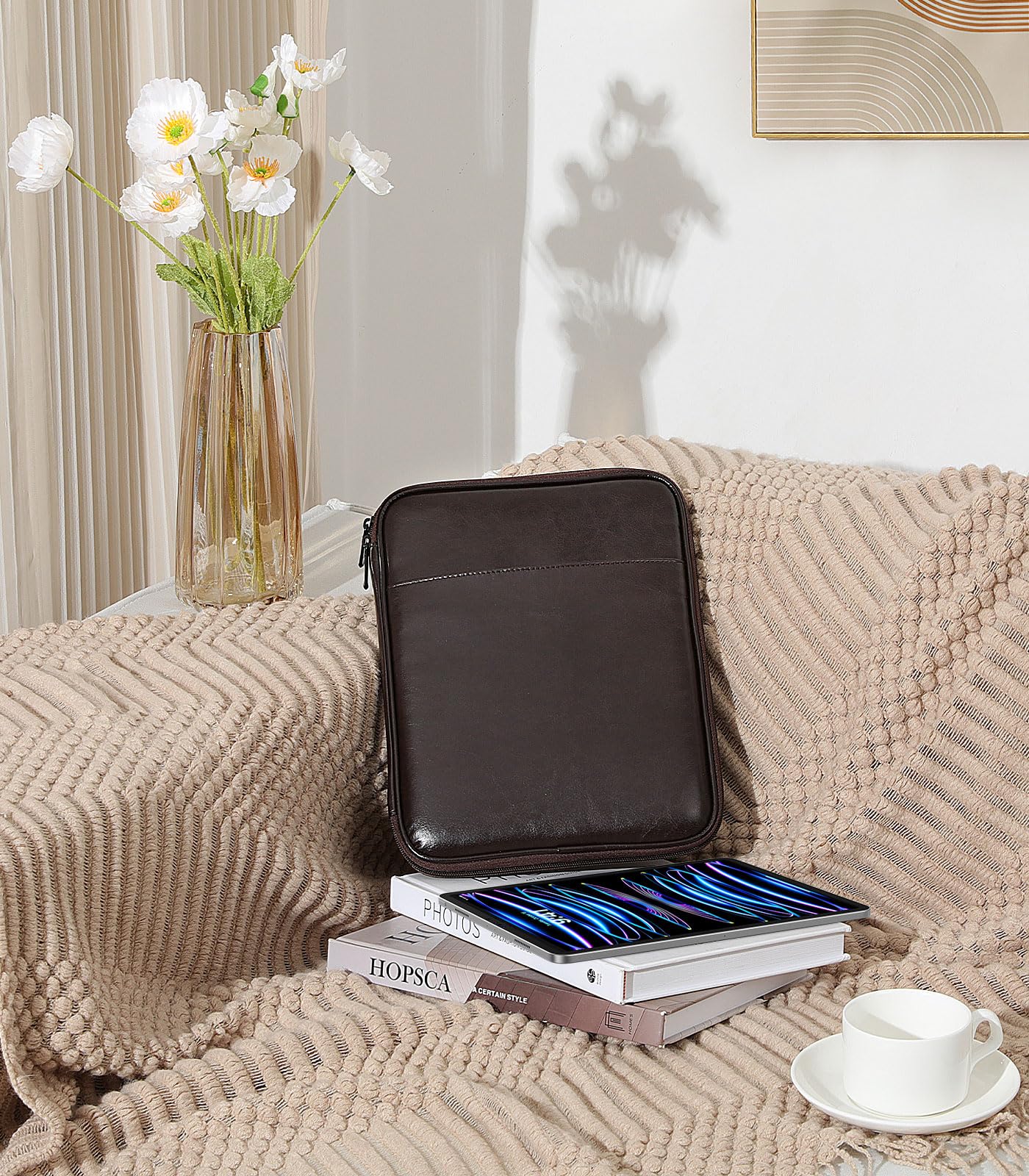 Foto 7 | Funda Para Tableta Moko De 9 A 11 Pulgadas, Compatible Con Ipad 10.9, Marrón Oscuro - Venta Internacional.