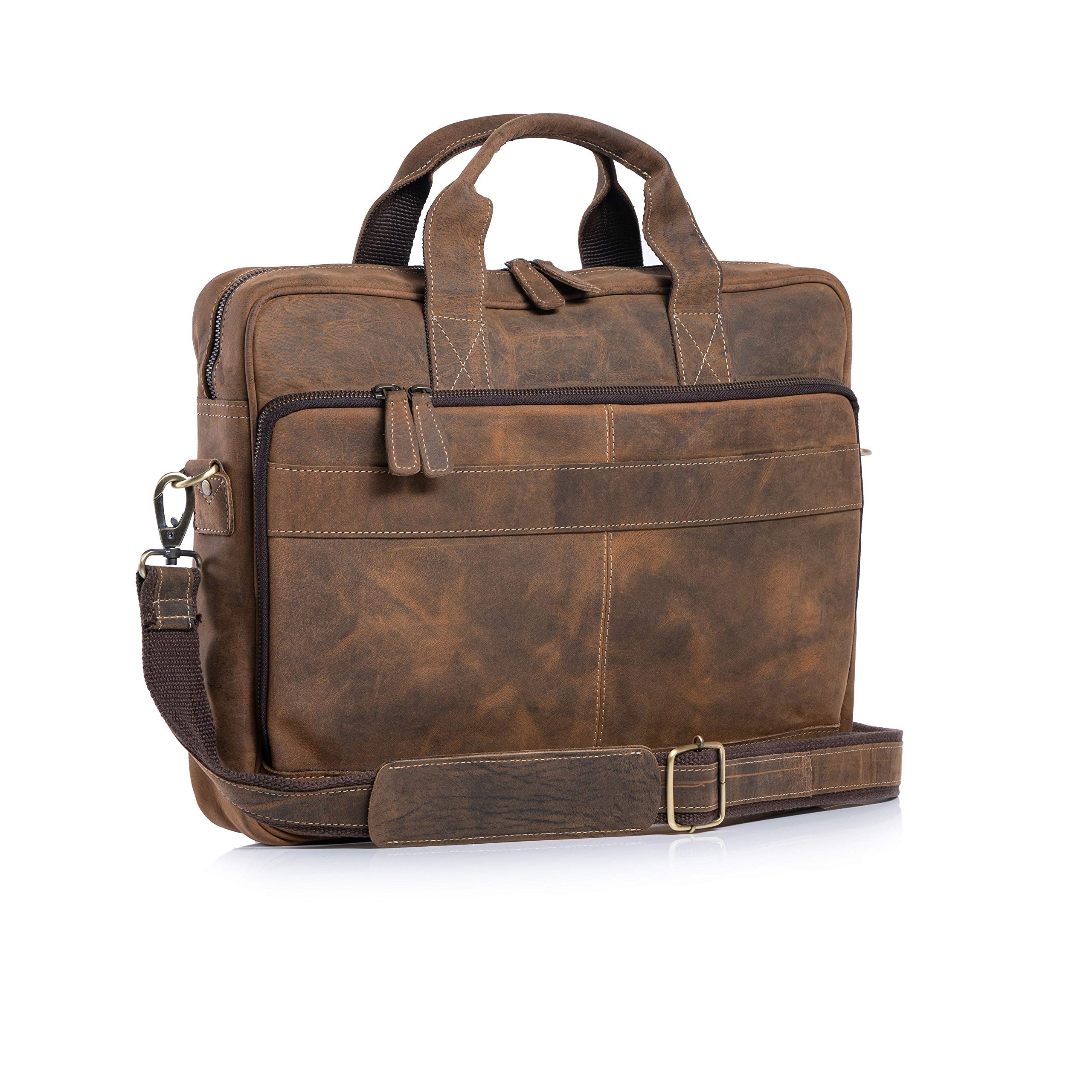 Foto 1 | Maletín De Piel Komalc Laptop Messenger Bag De 16 Pulgadas - Venta Internacional.