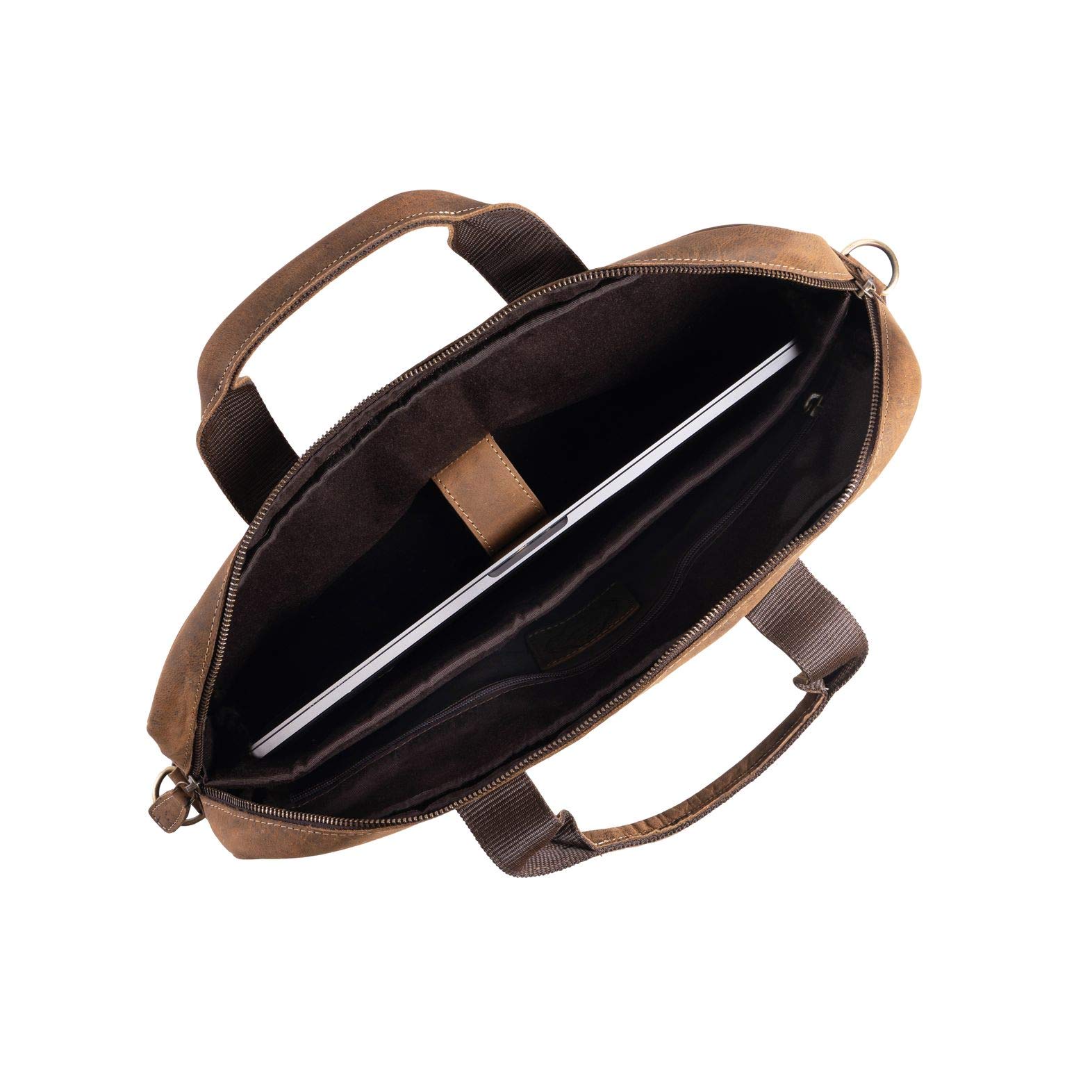 Foto 7 | Maletín De Piel Komalc Laptop Messenger Bag De 16 Pulgadas - Venta Internacional.