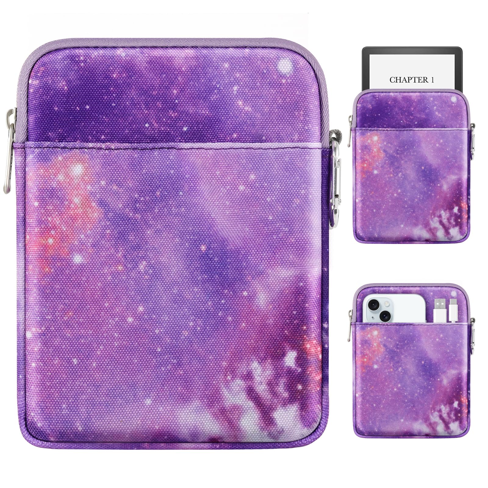 Foto 1 | Funda Acolchada Moko Para Tableta Ereader De 6 A 7 Pulgadas, Color Morado - Venta Internacional.