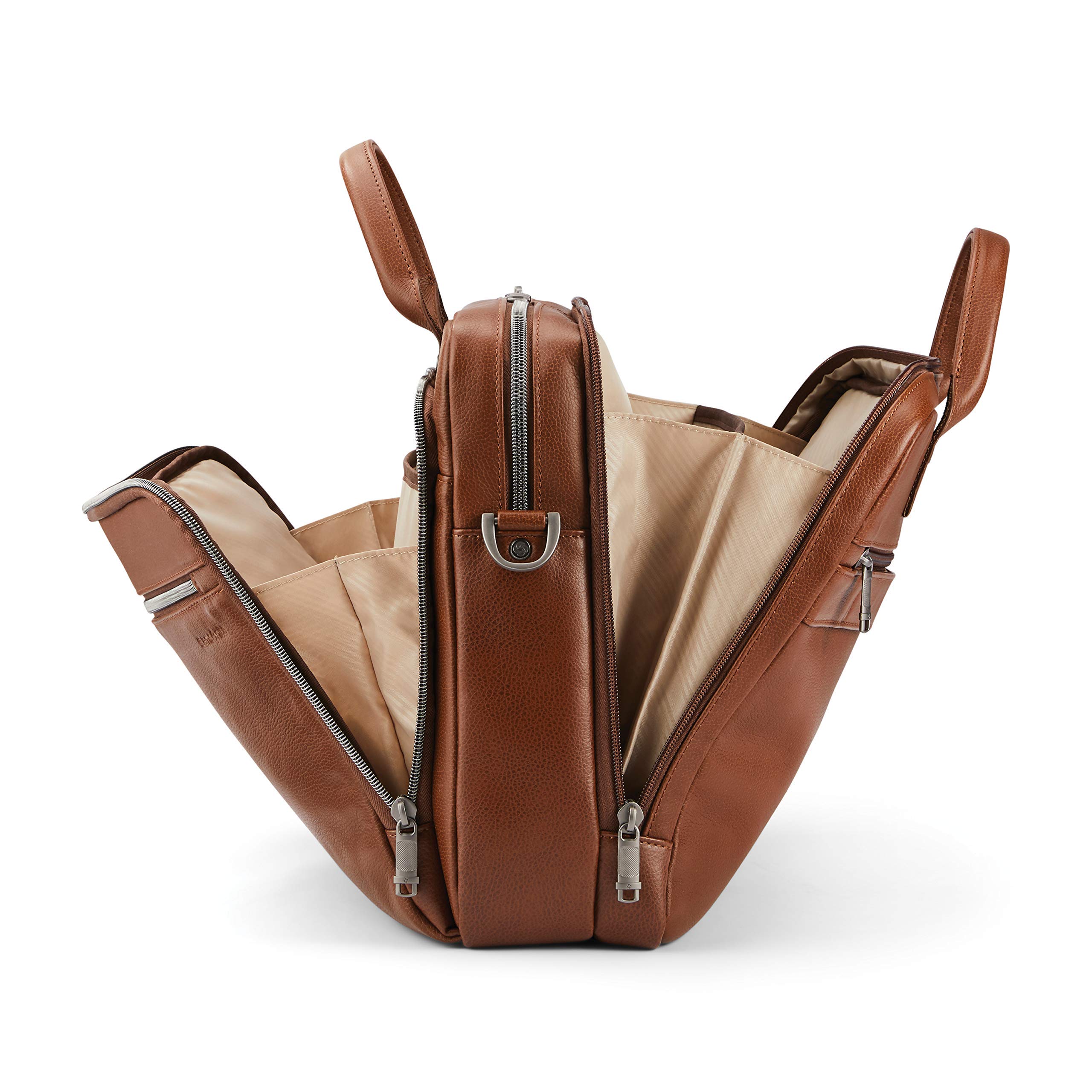 Foto 6 pulgar | Maletín Samsonite Classic Leather Toploader Cognac - Venta Internacional.