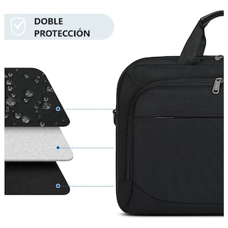 Foto 3 | Maletin Portafolio Para Laptop Impermeable 15,6 Pulgadas Lab.g Negro