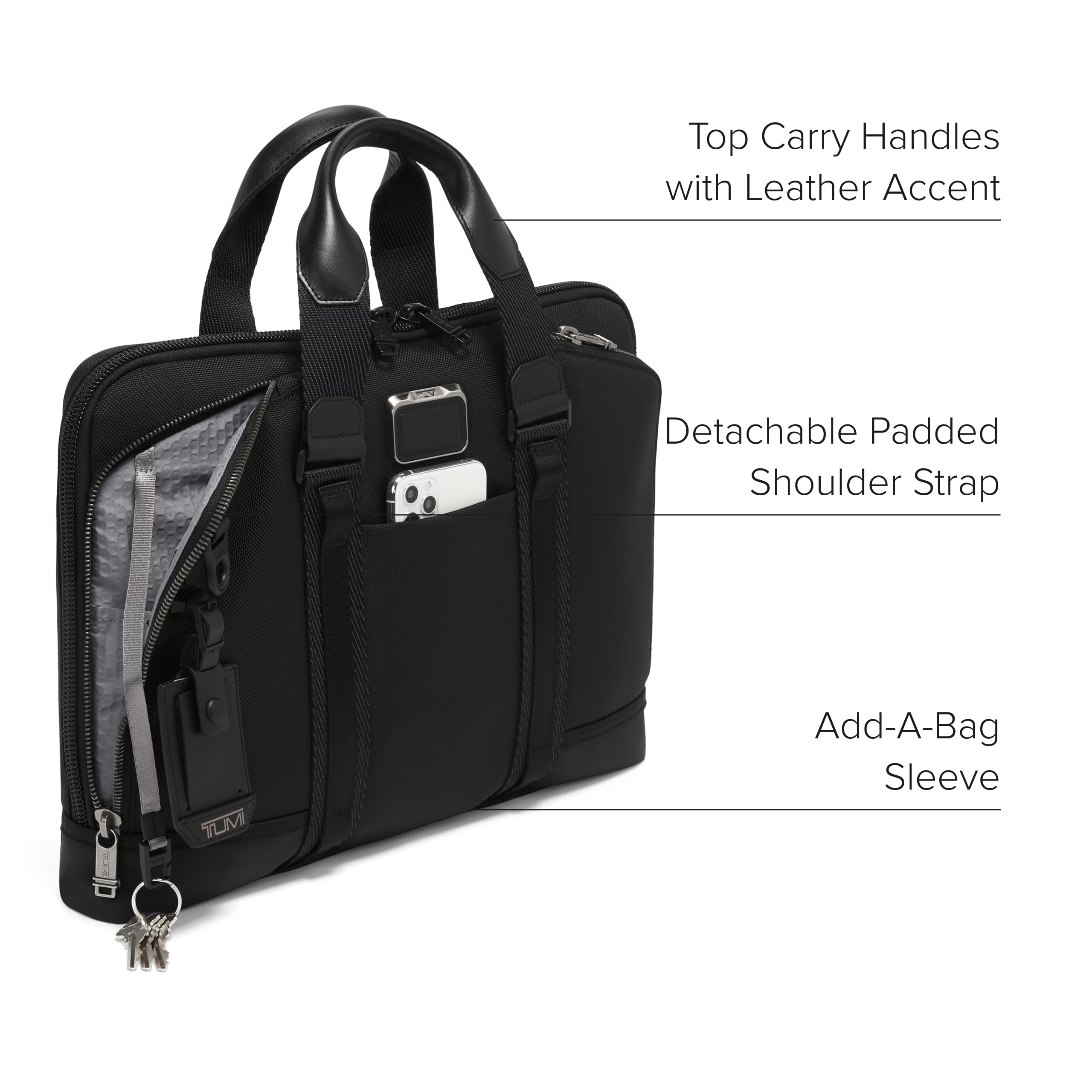 Foto 4 | Maletín Tumi Alpha Bravo Academy Brief Compact Negro 15in - Venta Internacional.