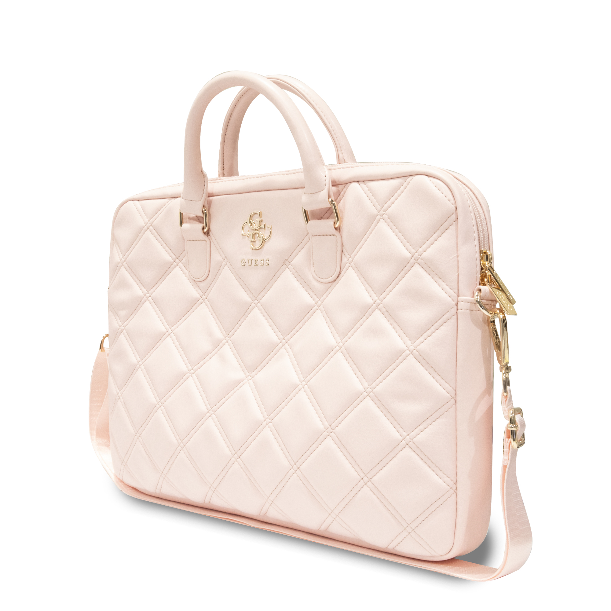 Foto 2 | Portafolio Guess 16 Logo 4g Acolchado - Rosa