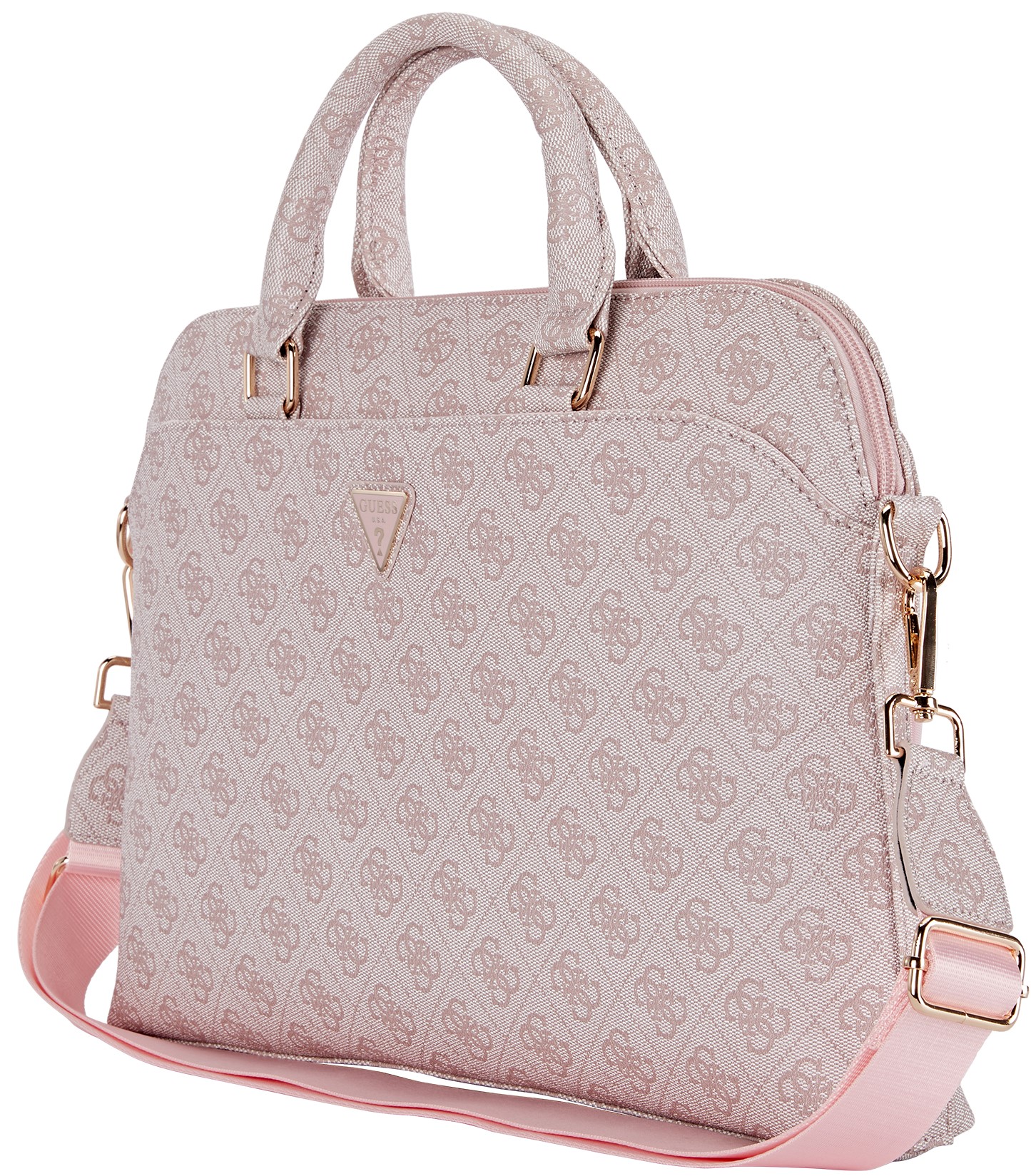Foto 2 | Portafolio Original Guess 4g Triángulo Laptop 15 Rosa