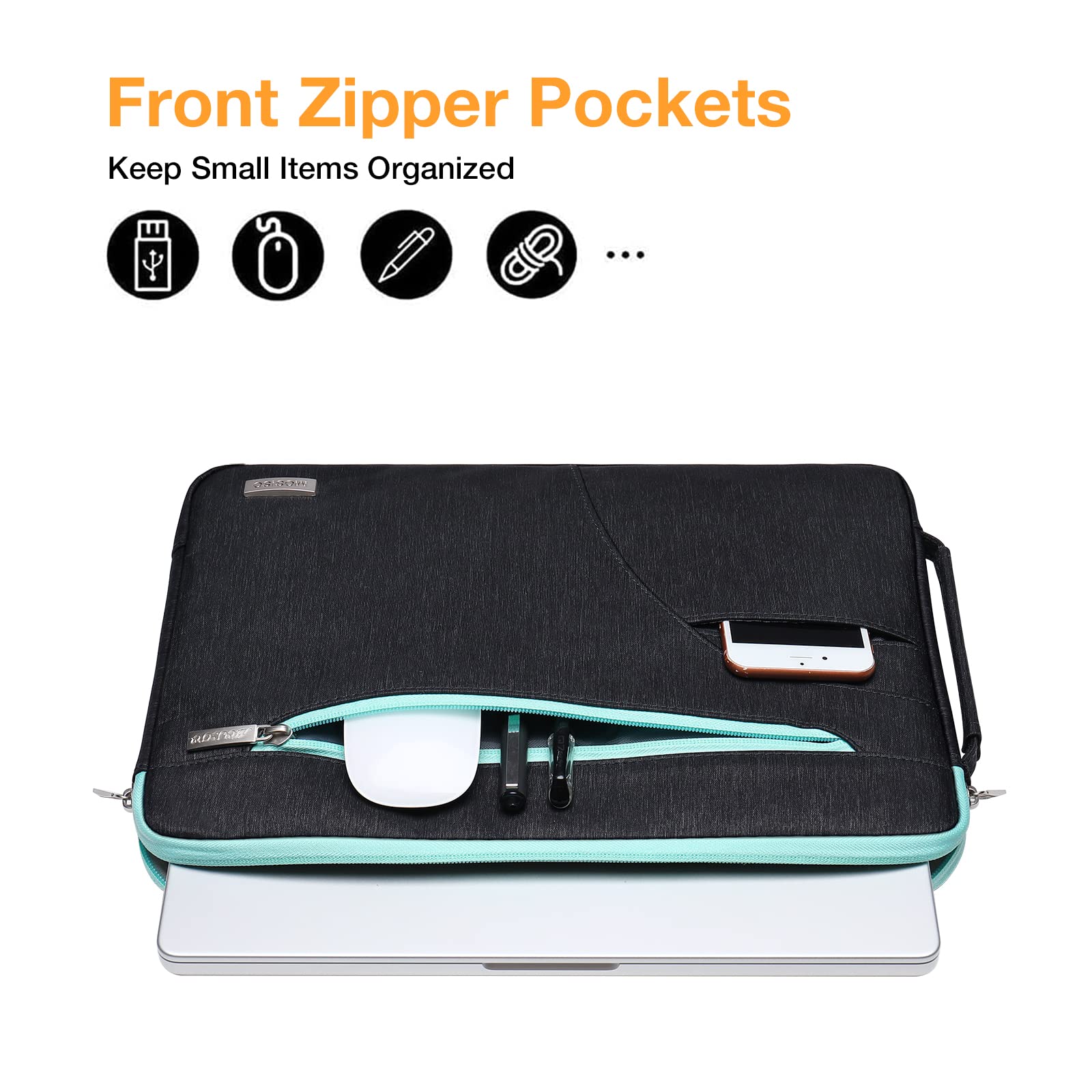 Foto 3 | Bandolera Para Portátil Compatible Con Mosiso  Macbook De 13 A 14 Pulgadas - Venta Internacional.