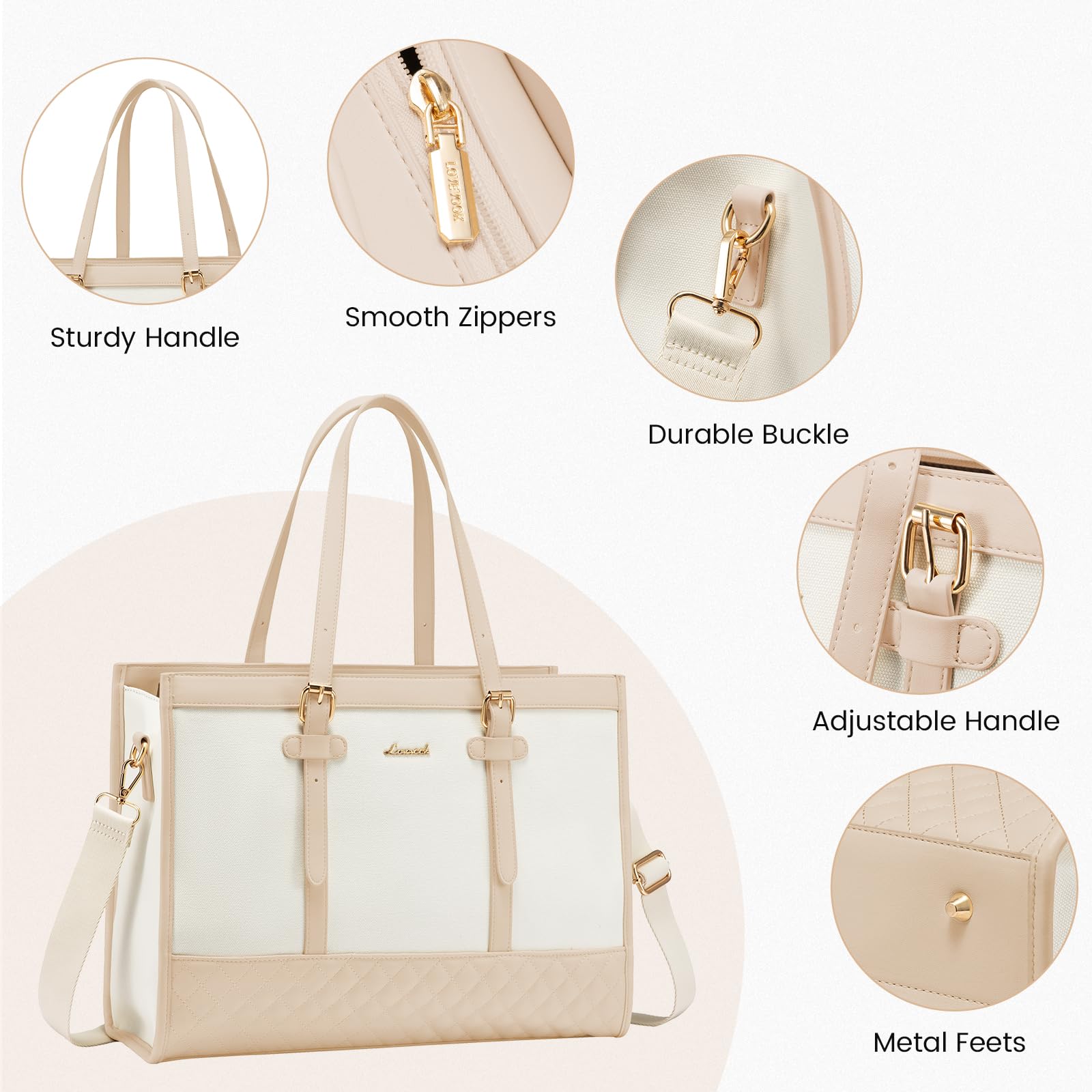 Foto 5 | Portátil Lovevook Para Mujer  Bolsa De Lona De 15.6 Pulgadas Con Monedero - Venta Internacional.