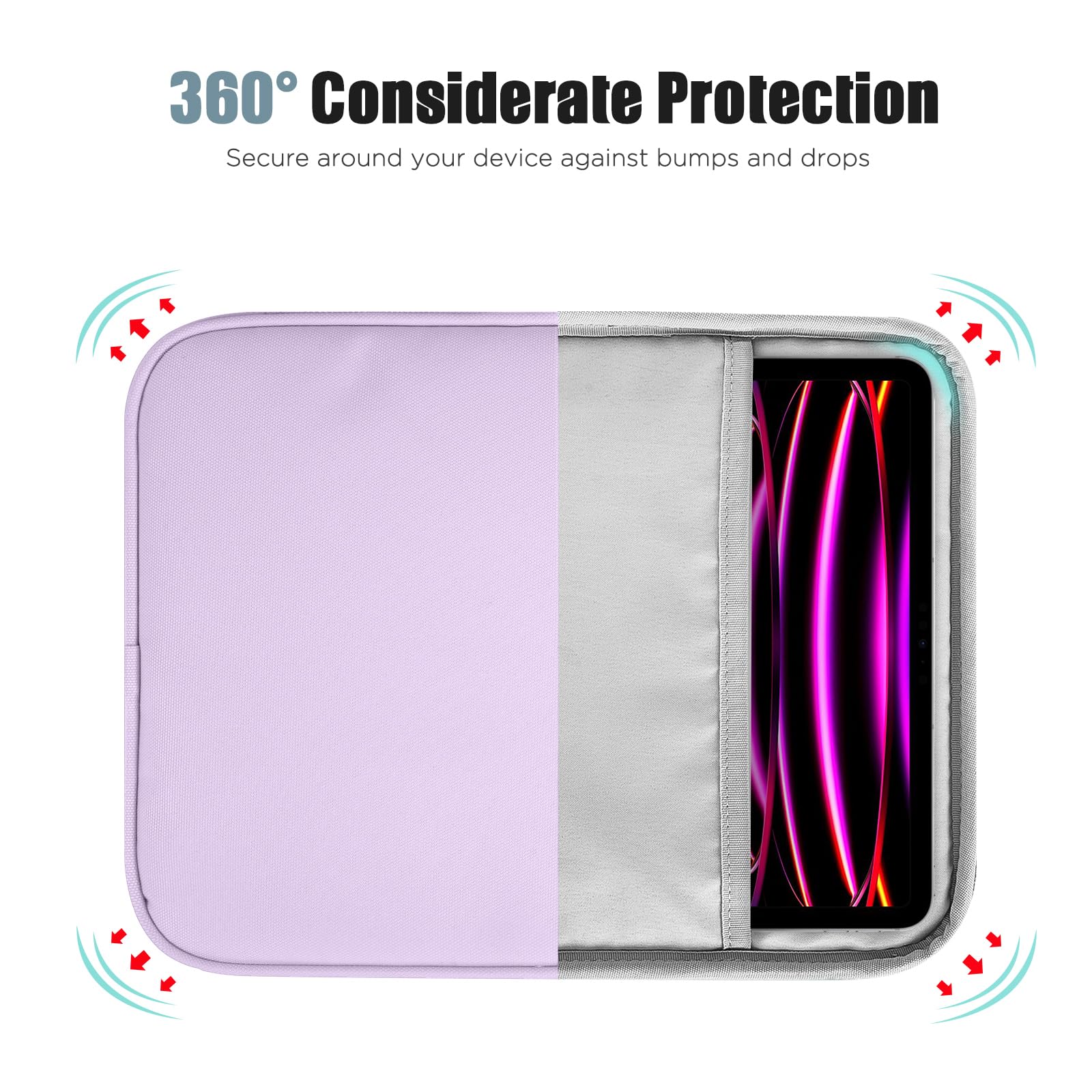 Foto 6 pulgar | Funda Para Tablet Timovo De 13 Pulgadas Para Ipad Air 13 M3 2025  Color Morado - Venta Internacional.