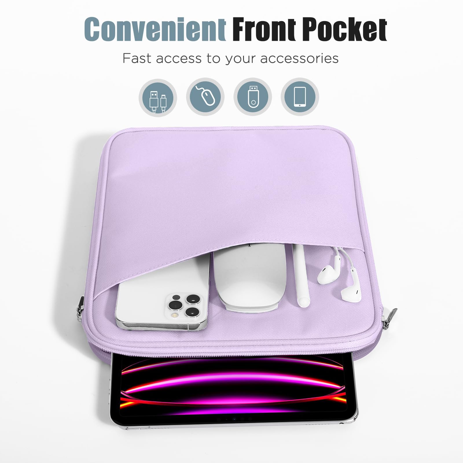 Foto 7 pulgar | Funda Para Tablet Timovo De 13 Pulgadas Para Ipad Air 13 M3 2025  Color Morado - Venta Internacional.
