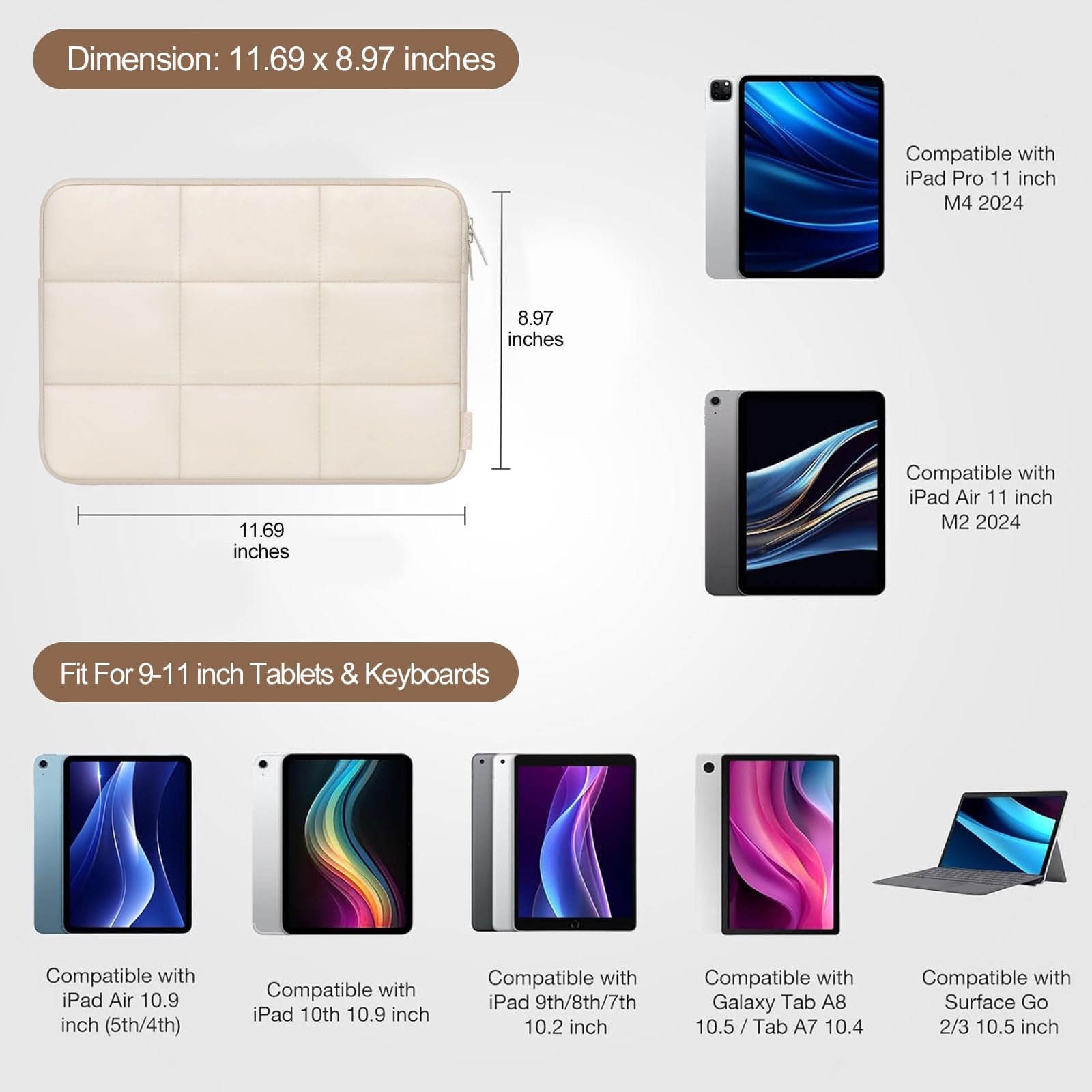 Foto 3 pulgar | Funda Para Tableta Mosiso Para Ipad Air/pro 11 Y Galaxy Tab - Venta Internacional.