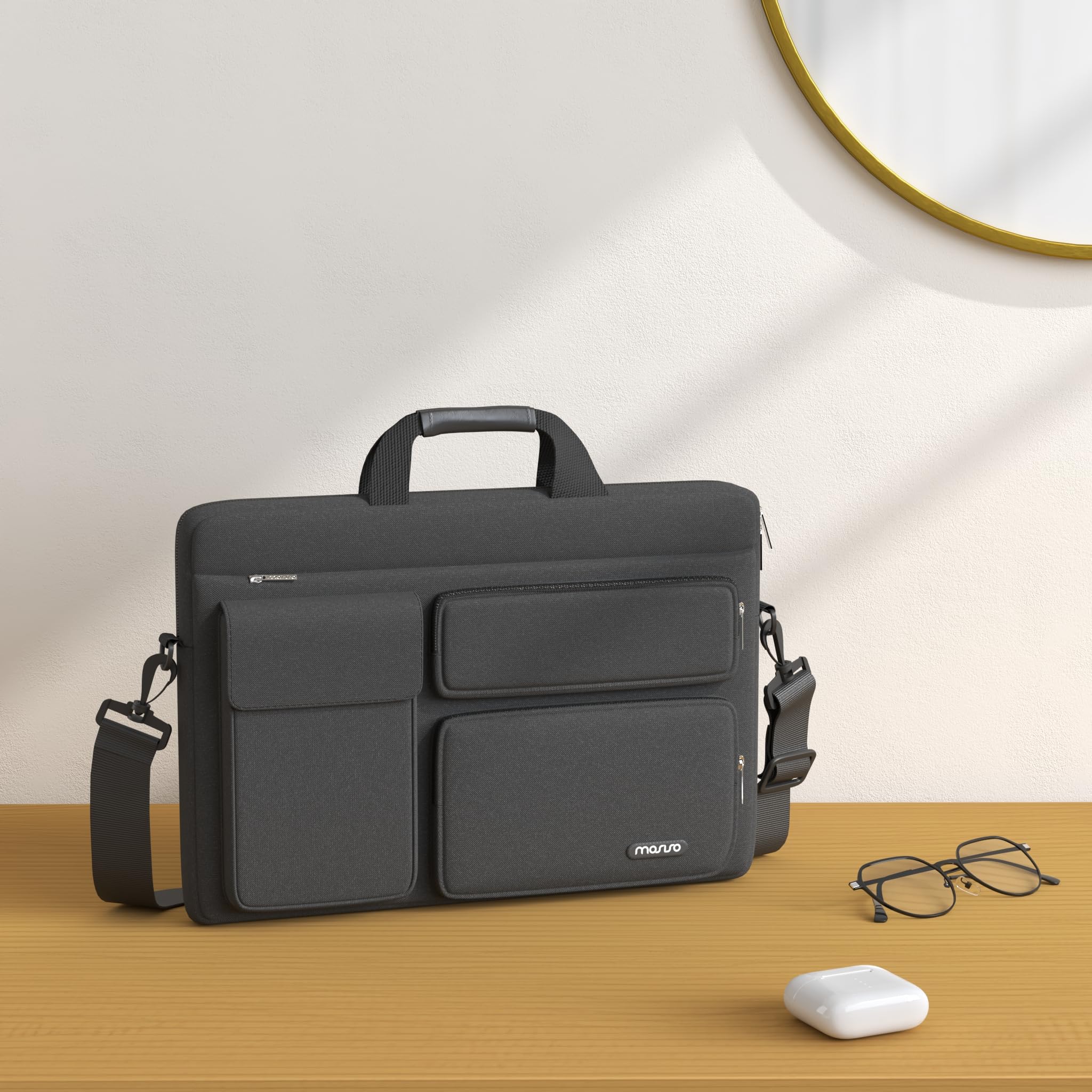 Foto 2 | Bandolera Mosiso Para Portátil De 15.6 Pulgadas Para Macbook Pro 16 - Venta Internacional.