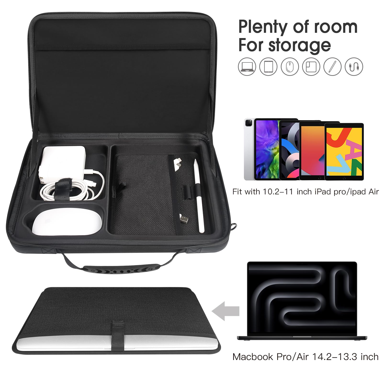 Foto 3 pulgar | Bandolera Para Portátil Smatree Hard Eva Para Macbook De 14 2 Pulgadas - Venta Internacional.