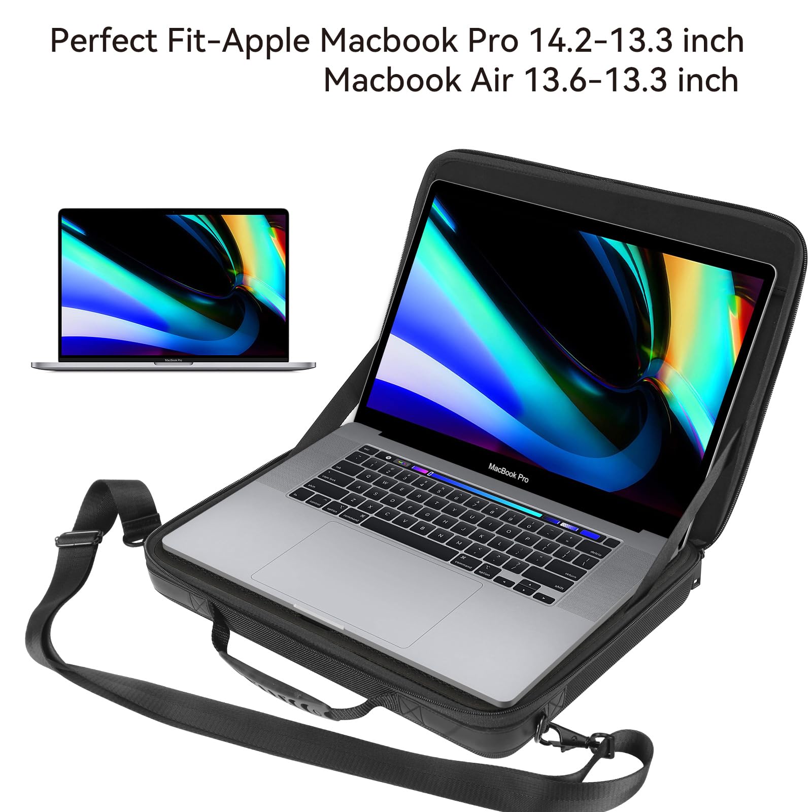 Foto 6 pulgar | Bandolera Para Portátil Smatree Hard Eva Para Macbook De 14 2 Pulgadas - Venta Internacional.